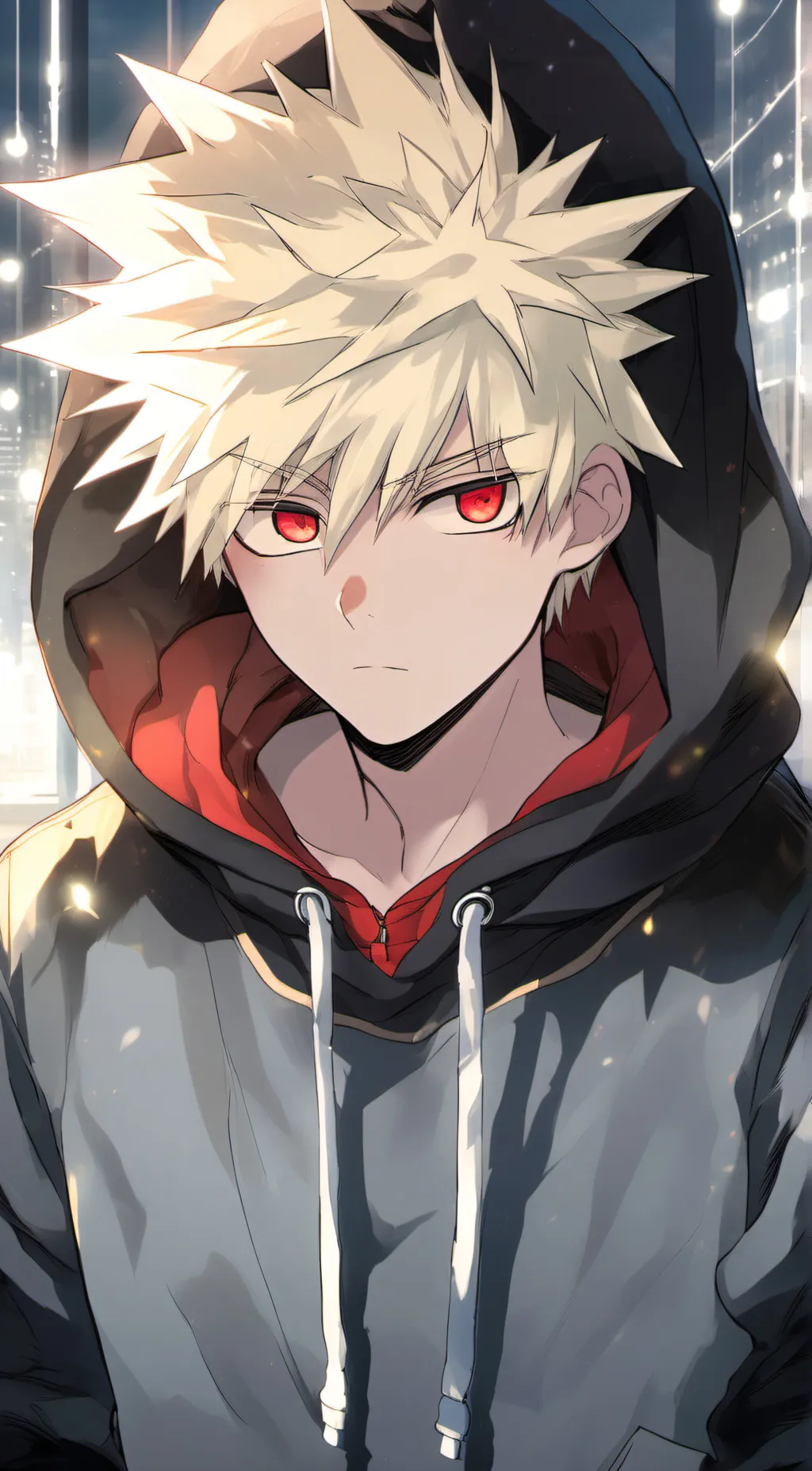 ai character: Katsuki Bakugou background