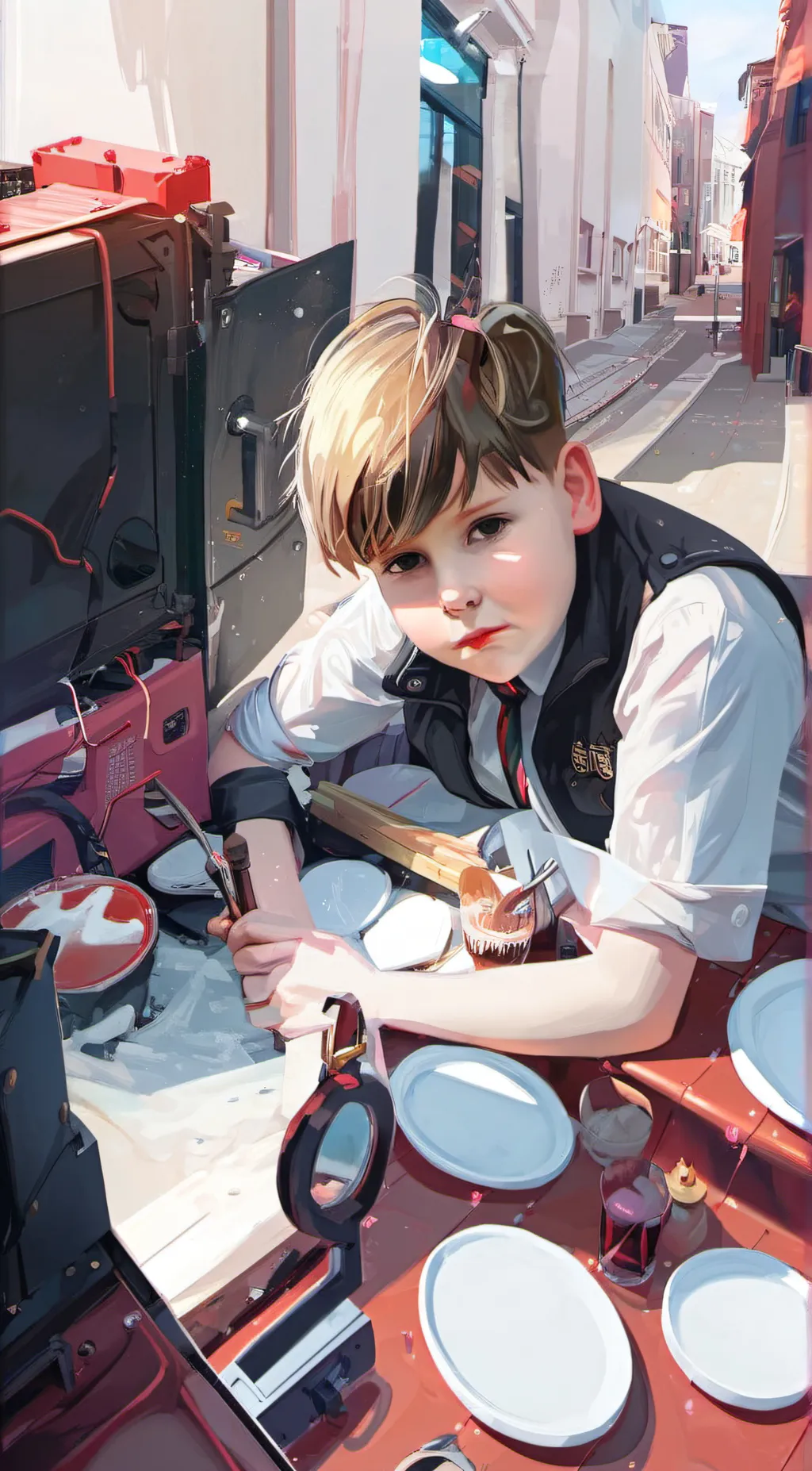 ai character: Baby background