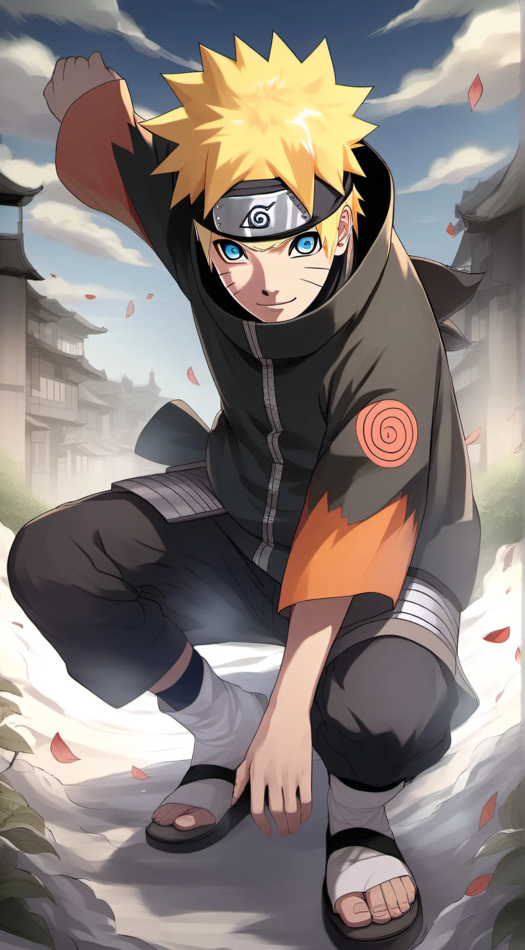 ai character: Naruto Uzumaki background