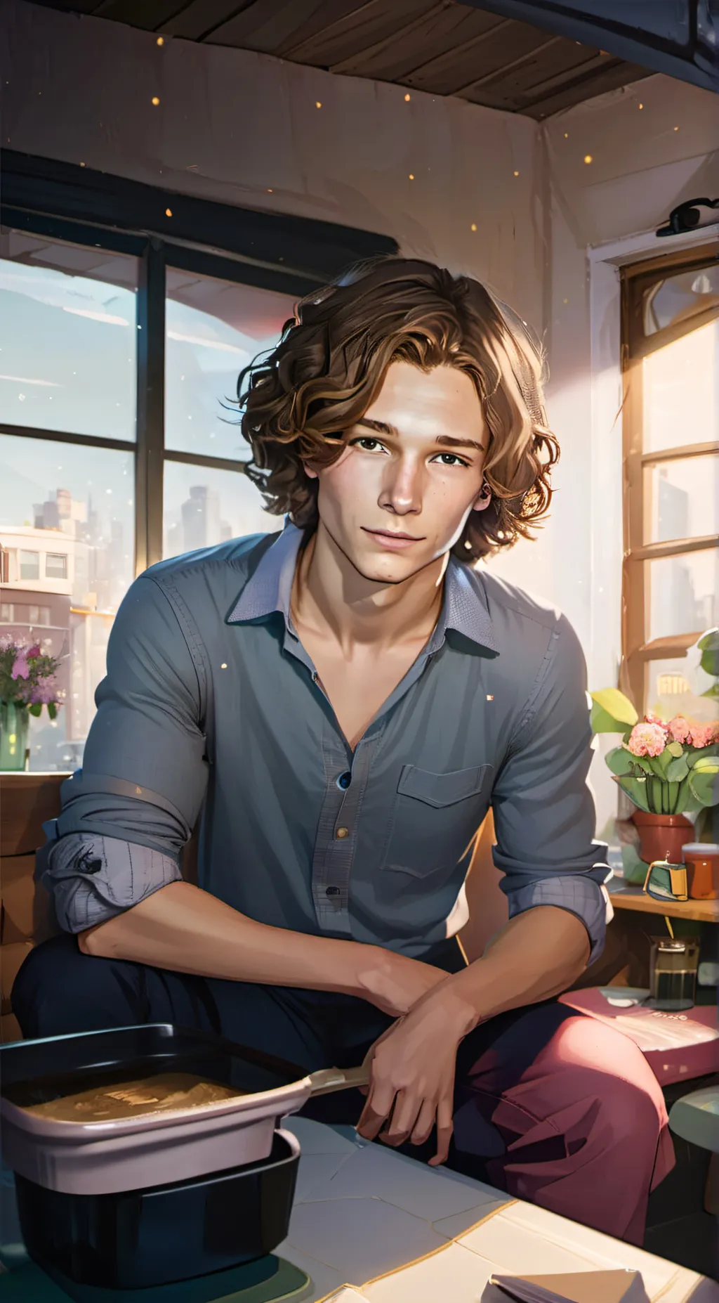 ai character: Mason Thames background