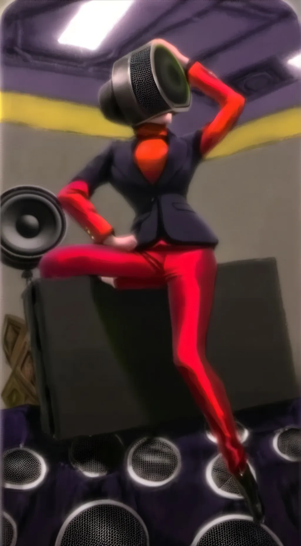 ai character: Speaker, woman background