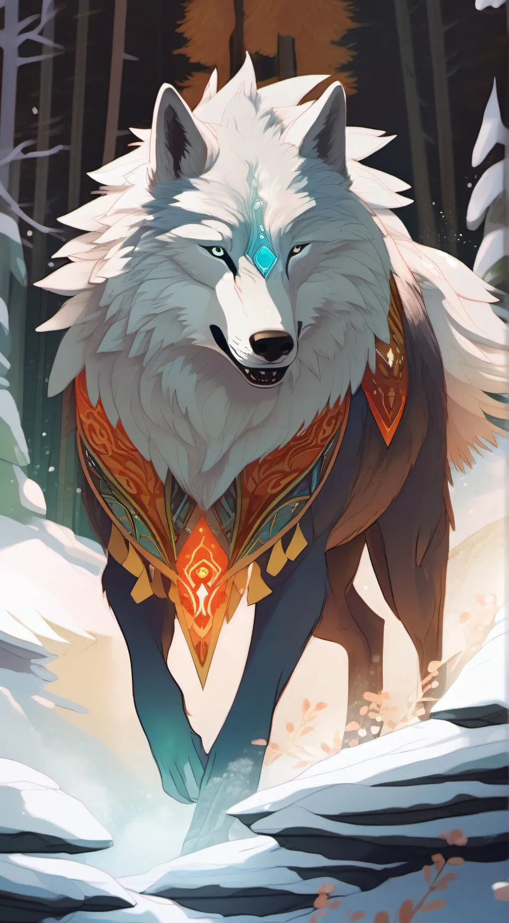 ai character: Lotus background