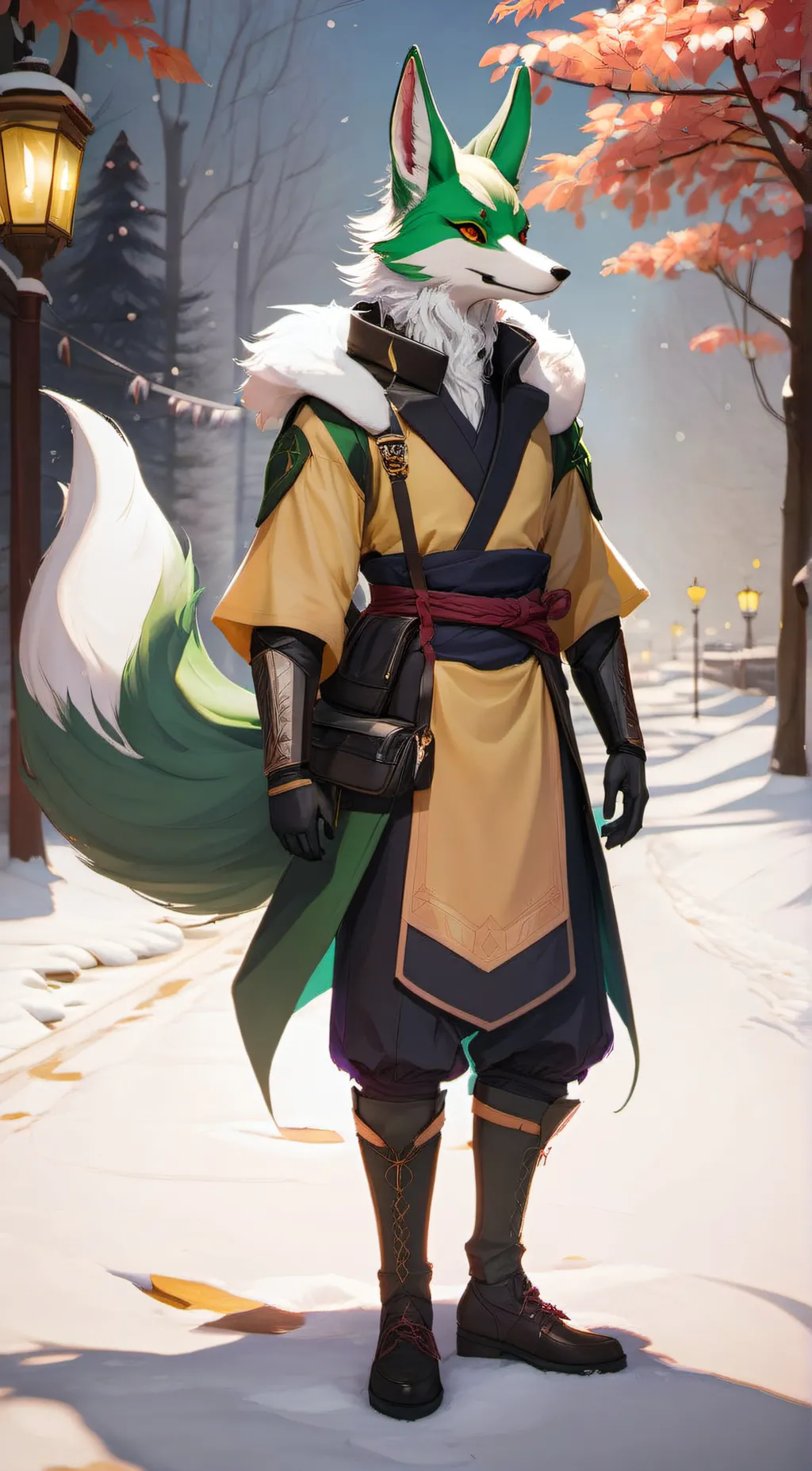 ai character: mossy background