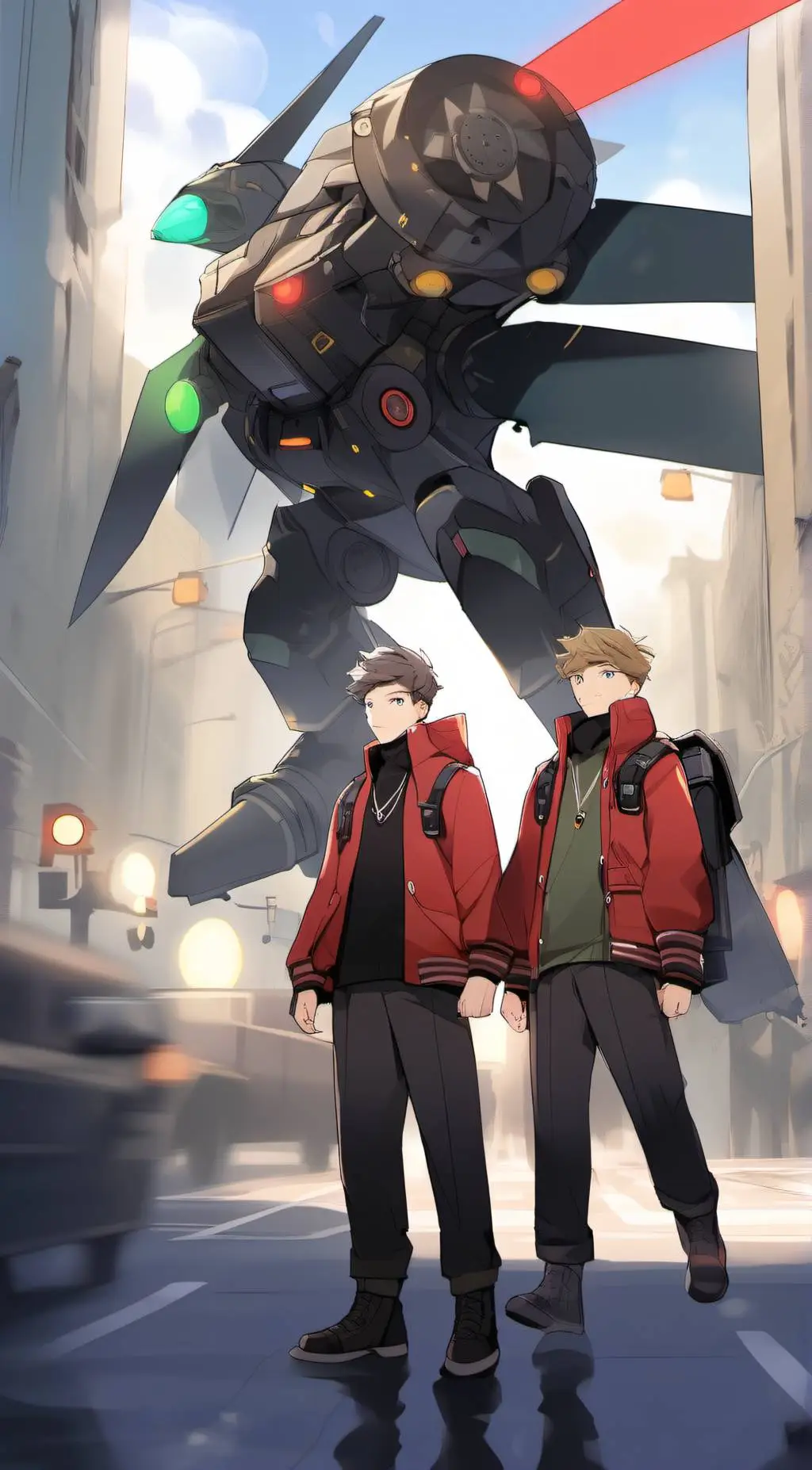 ai character: Titan traffic man background