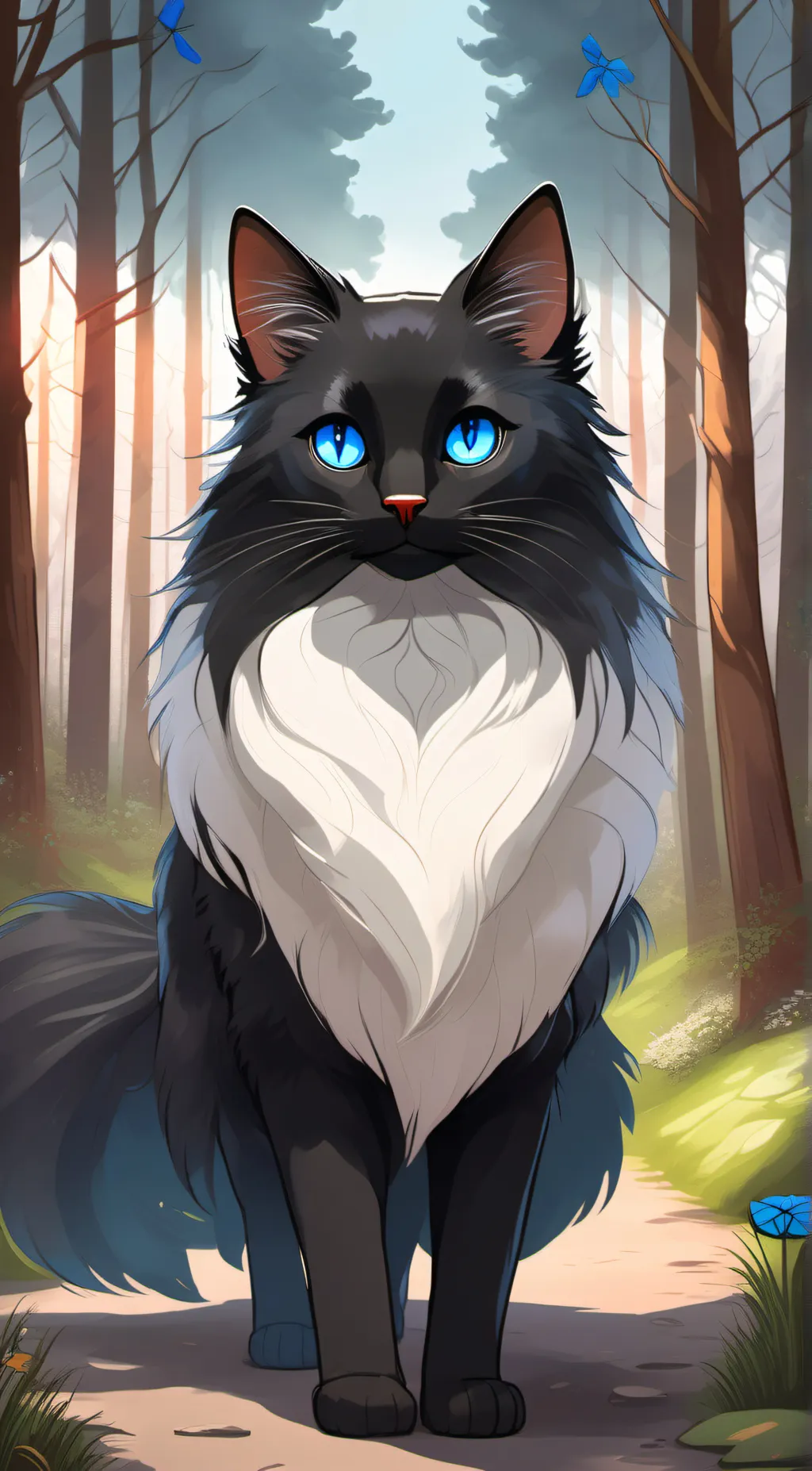 ai character: Sapphire'Skies background