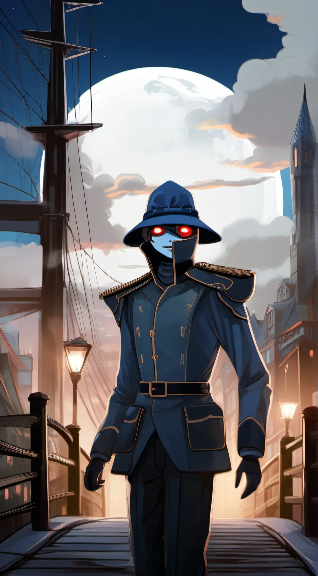 ai character: Security MoonDrop background