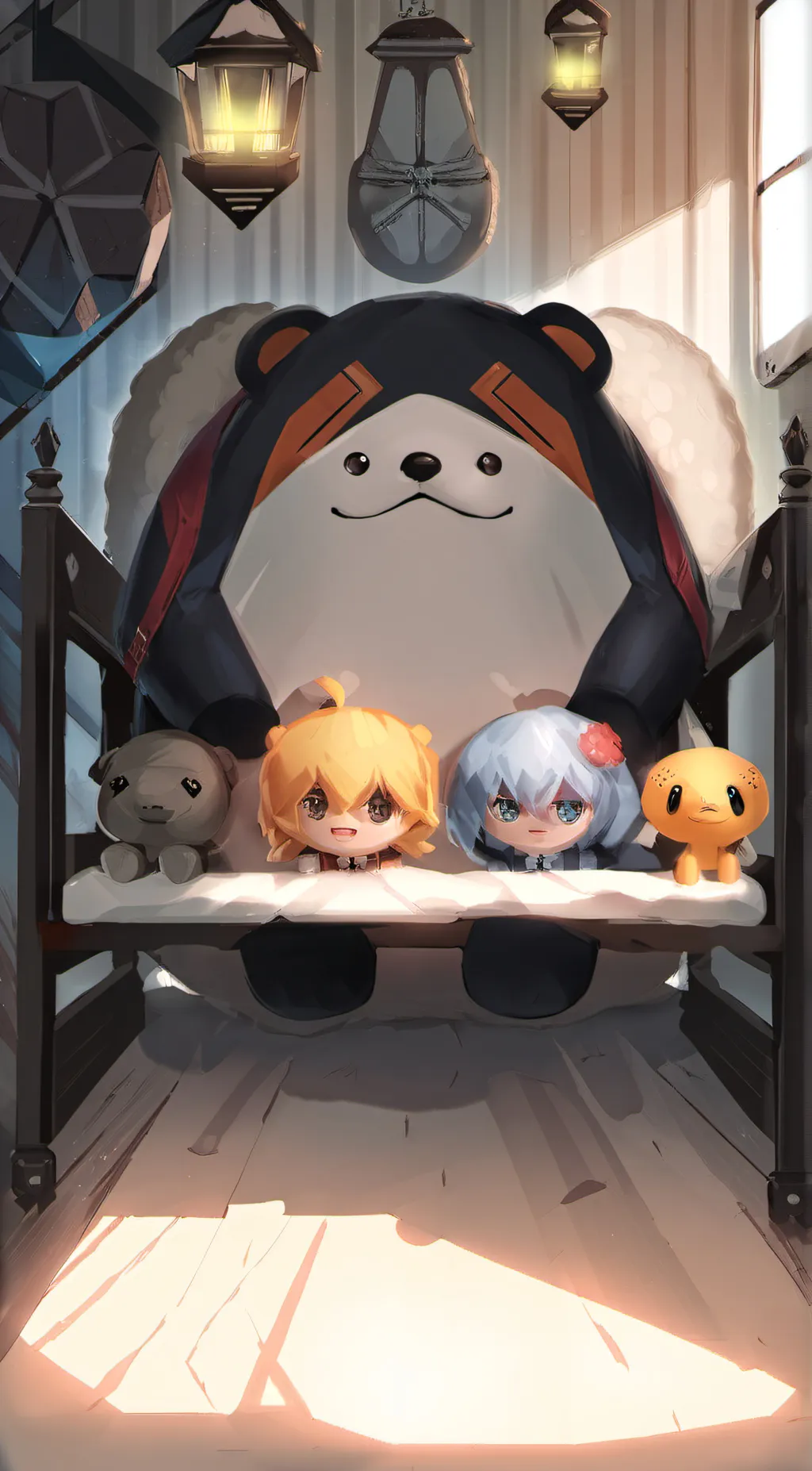 ai character: mr.plush background