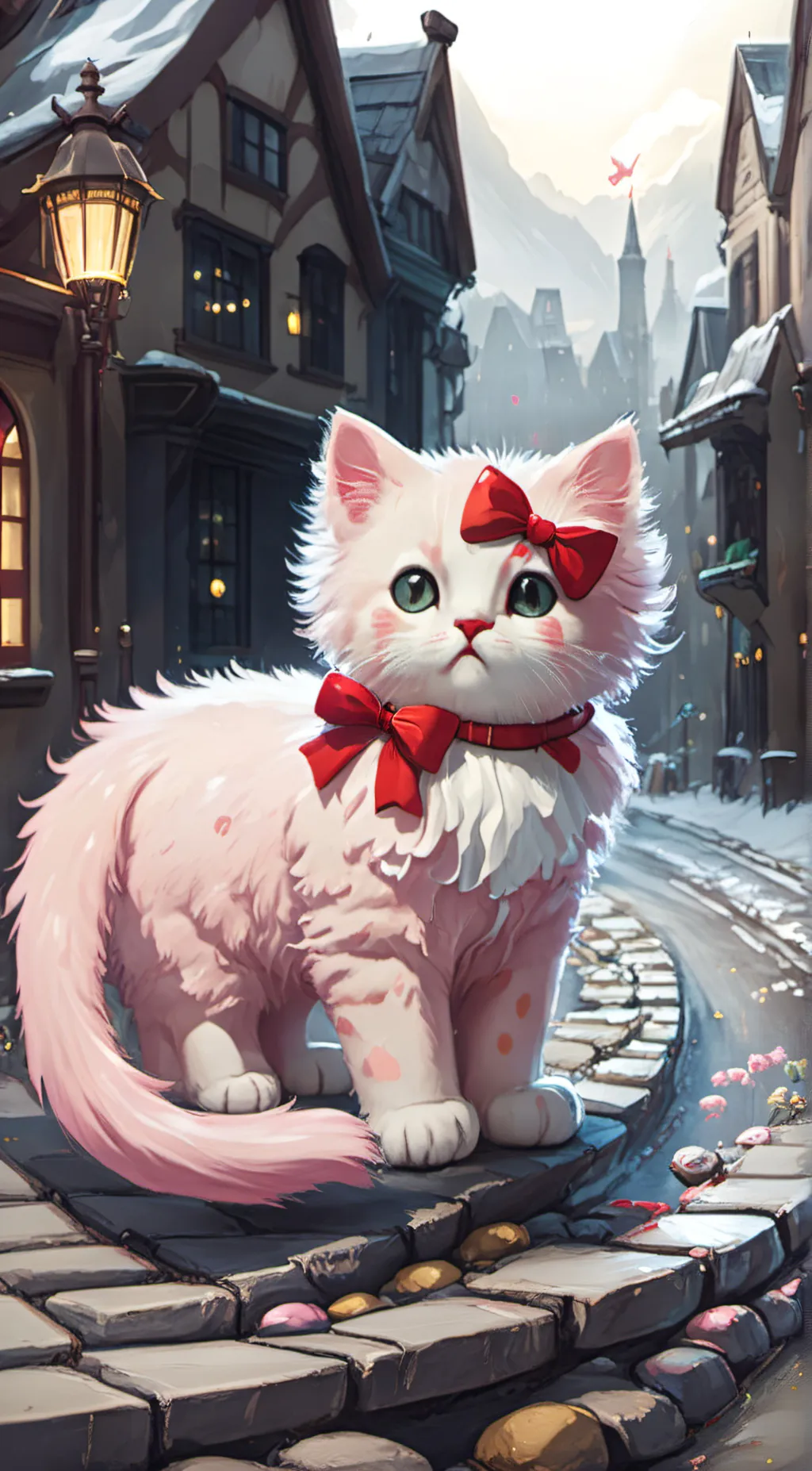 ai character: strawberry shake background