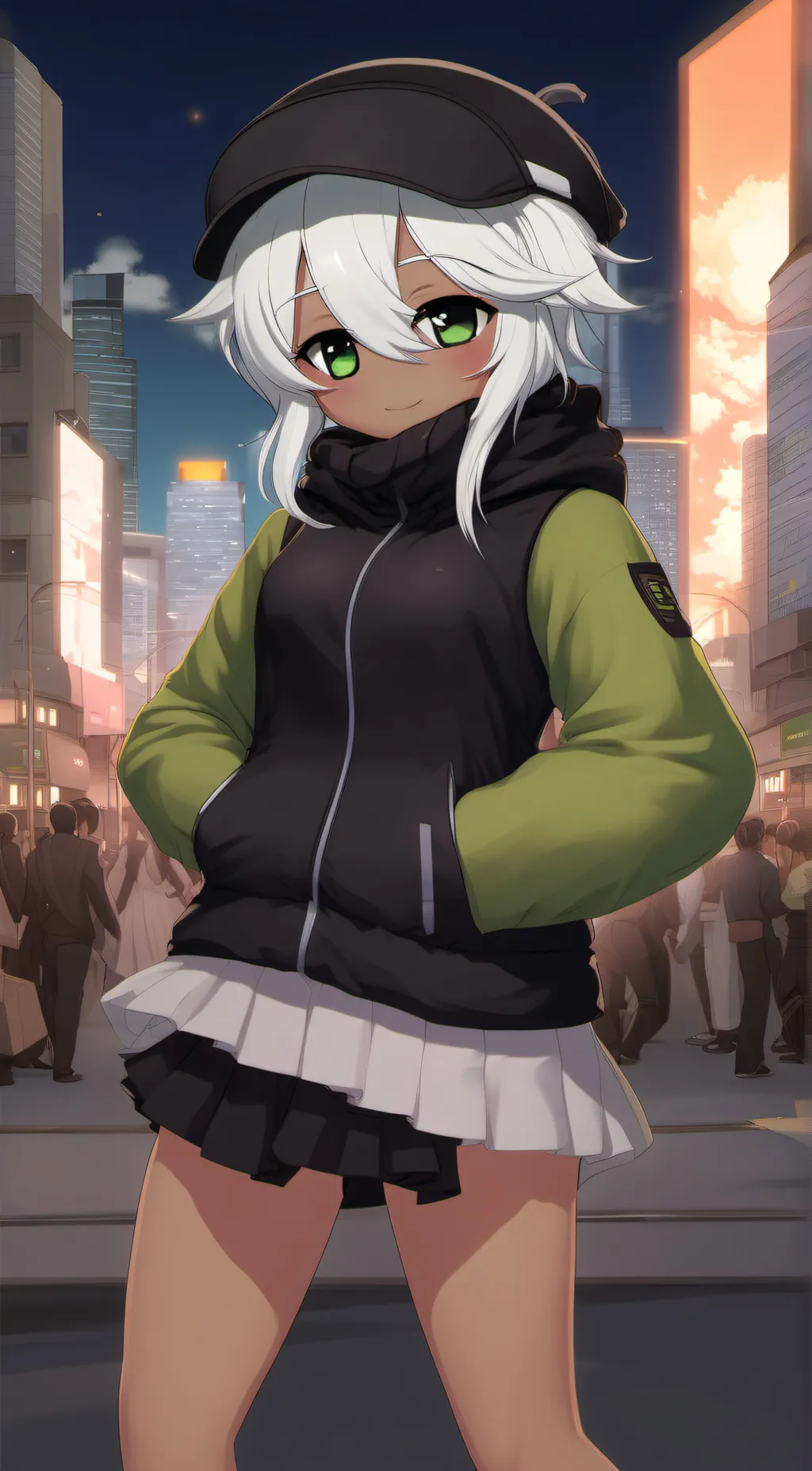 ai character: Amity 🍃🌙 background