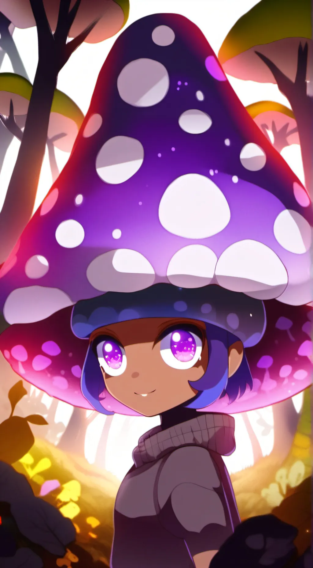 ai character: Poison Mushroom background