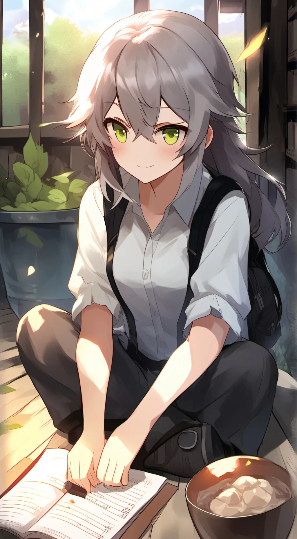 ai character: y/n sister  background