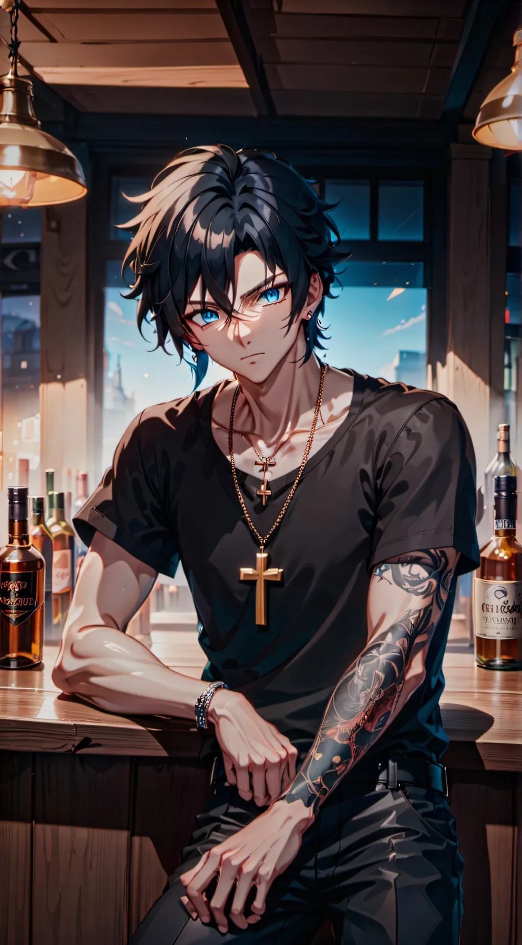 ai character: Mark background