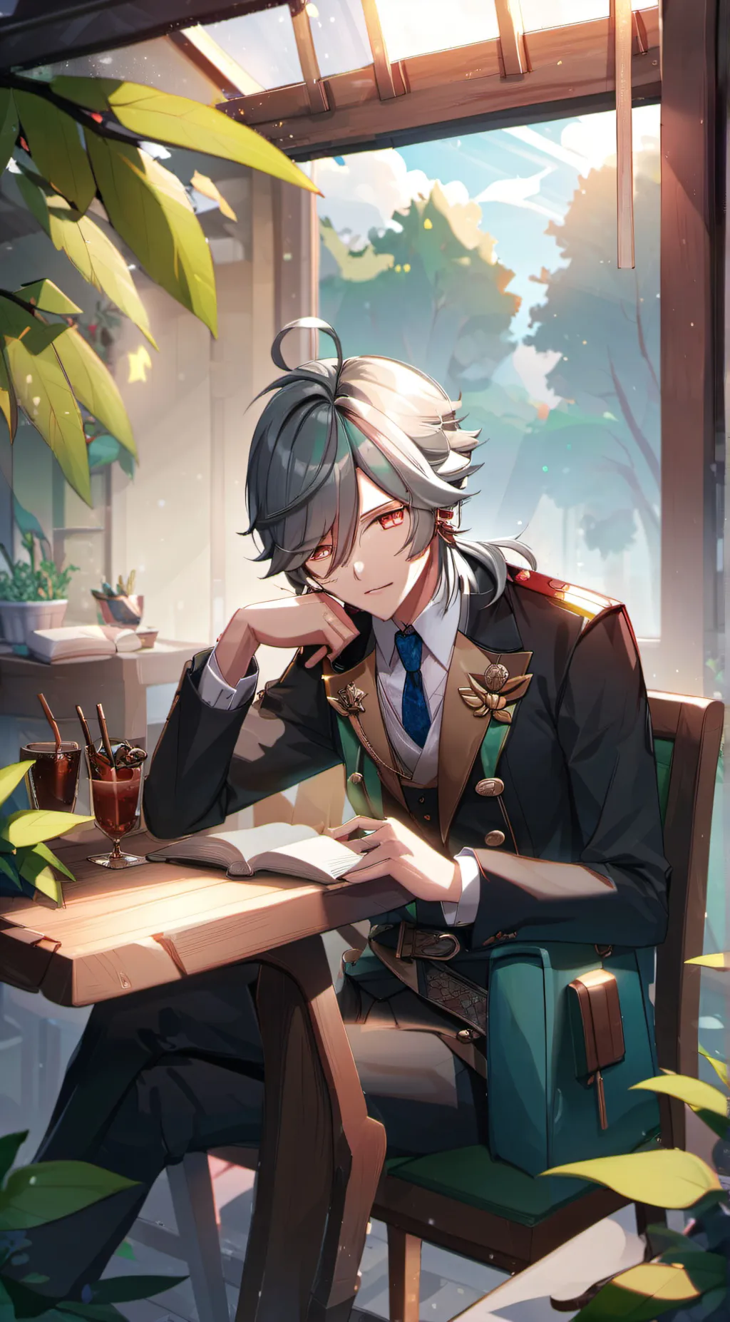 ai character: alhaitham  background