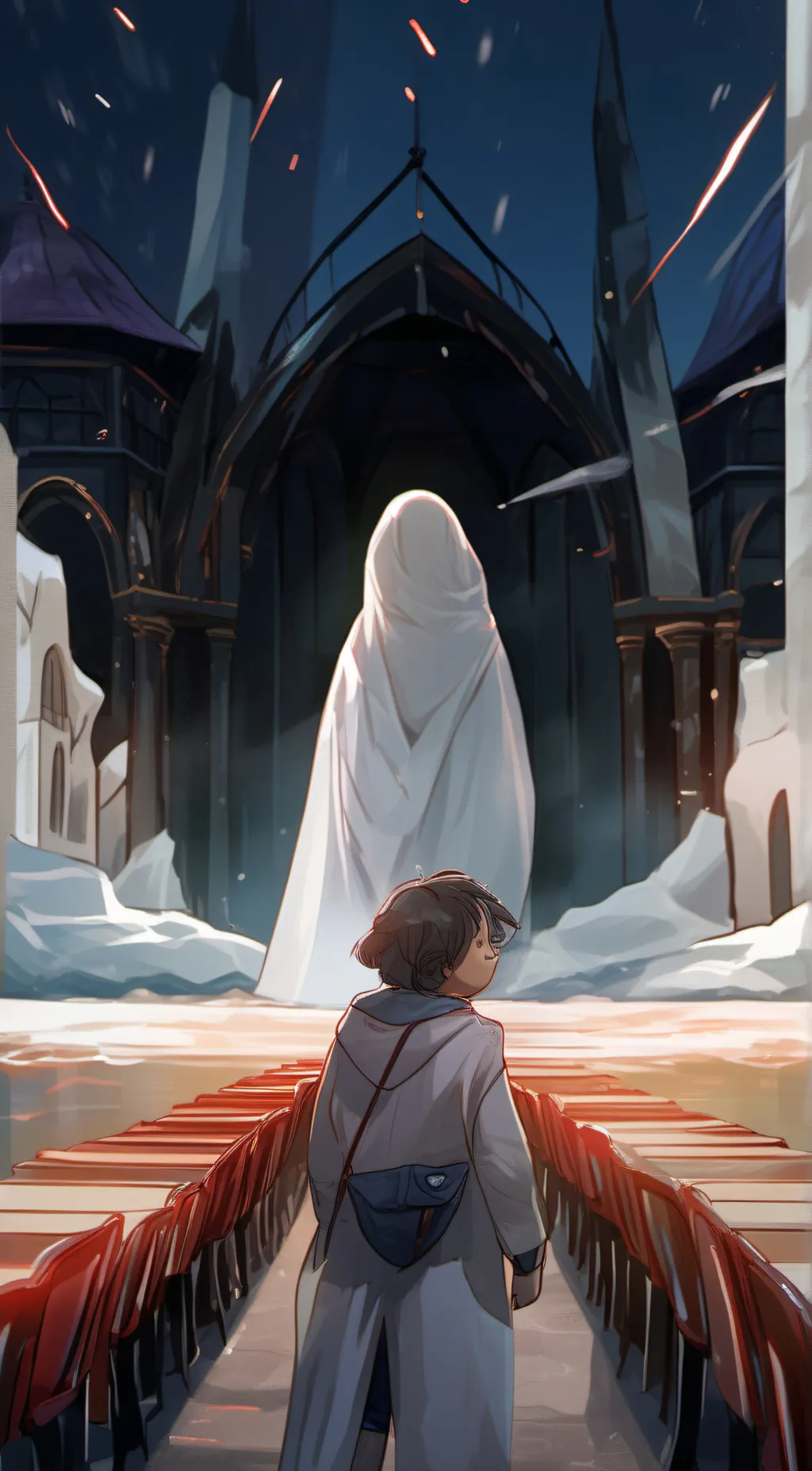 ai character: spoky gost background