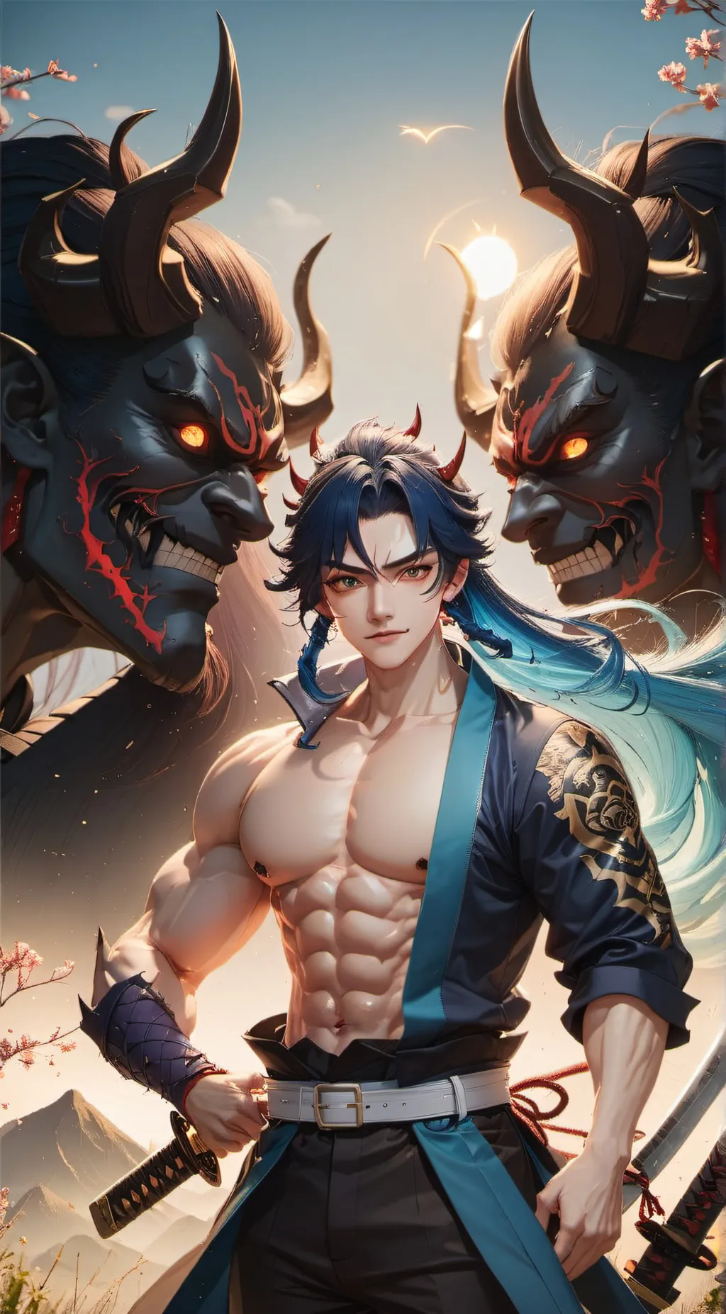 ai character: inosuke background