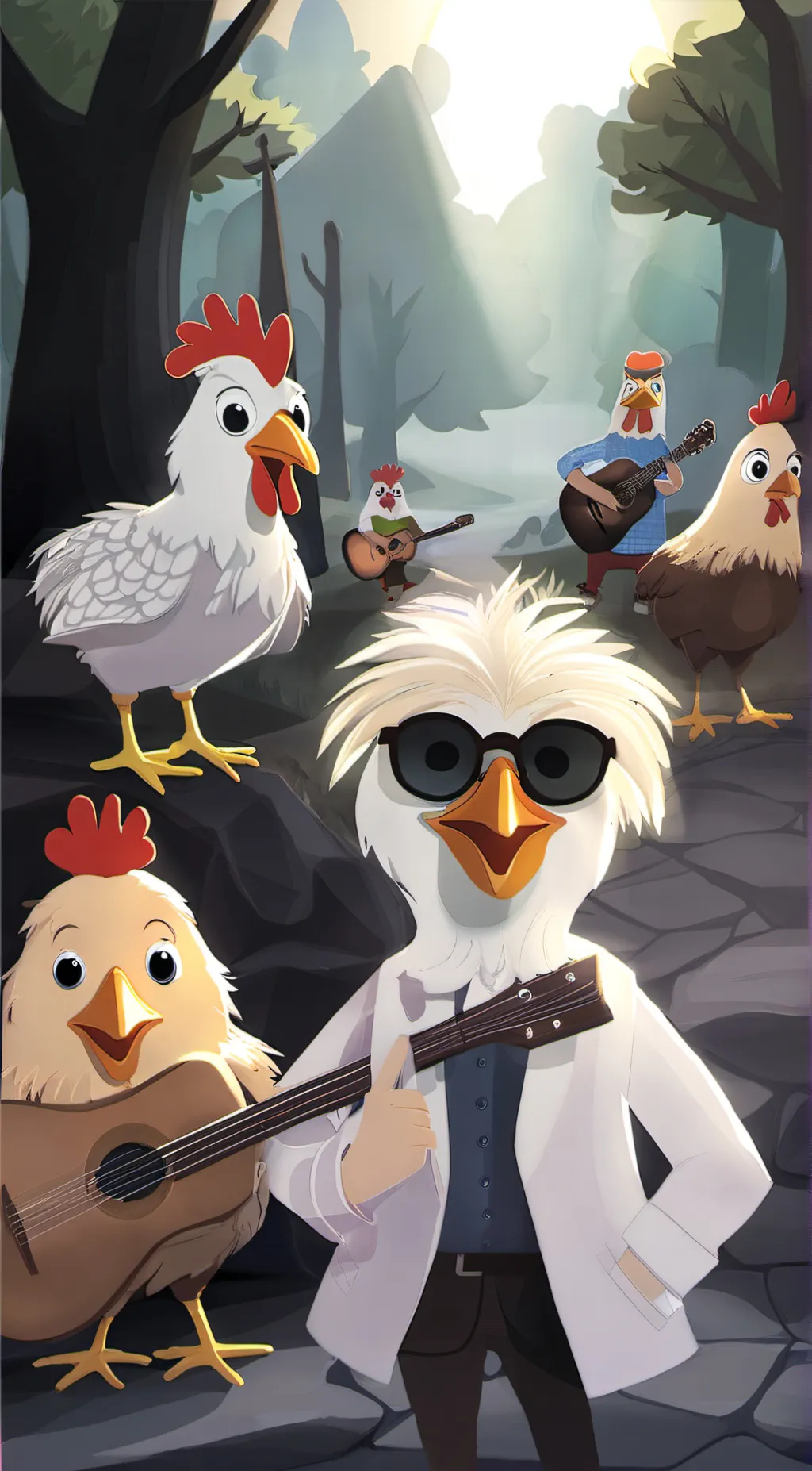 ai character: The Strutters background