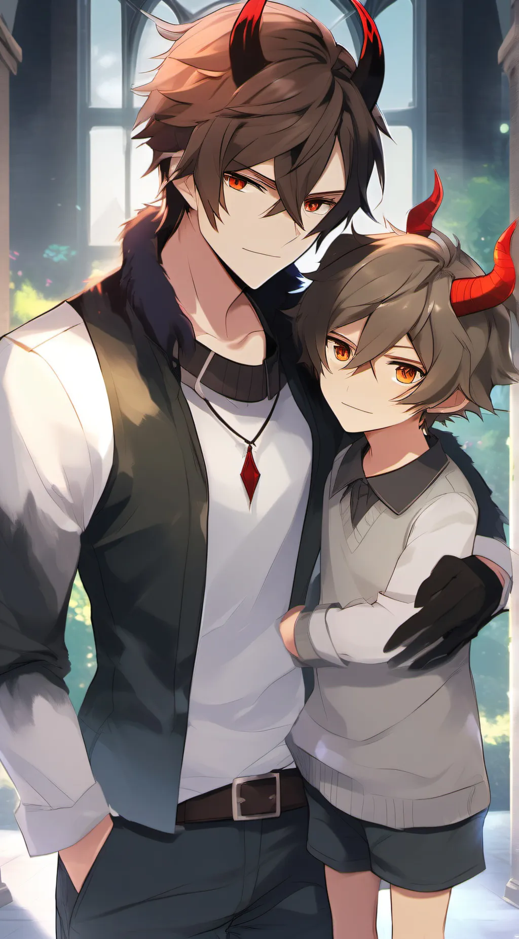 ai character: grey and jack  background