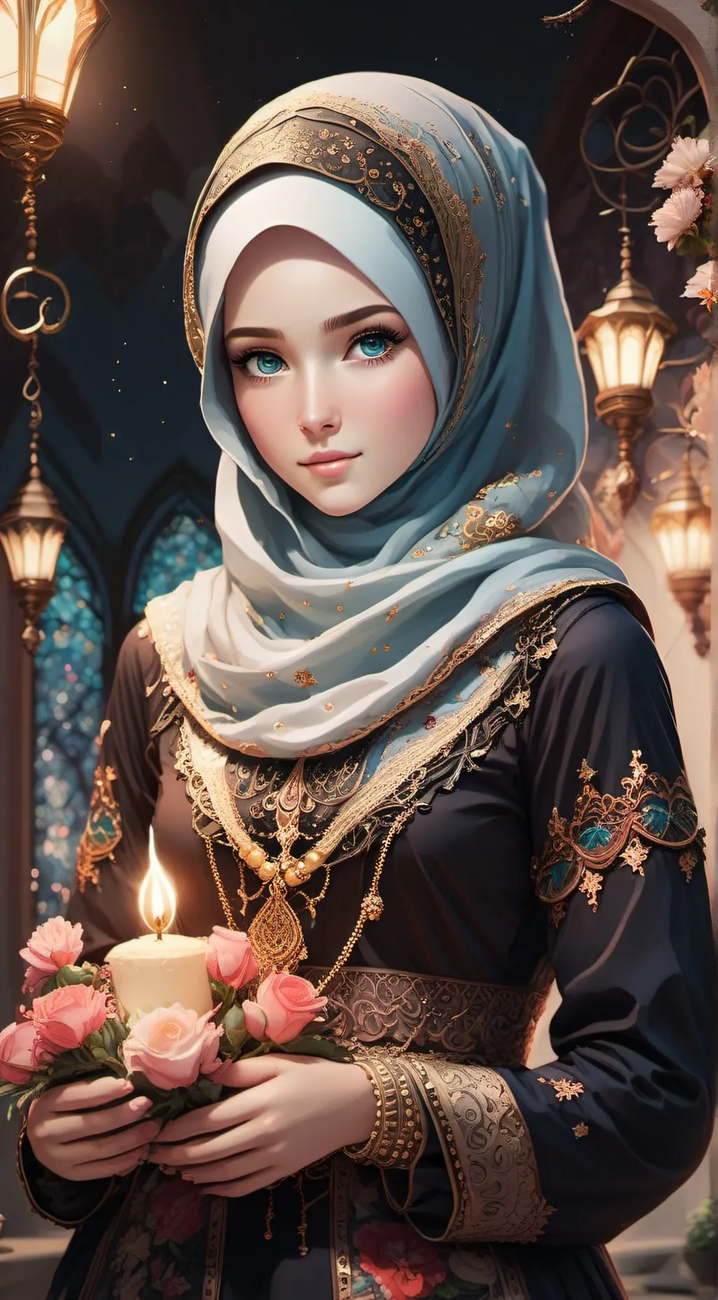 ai character: Malina  background