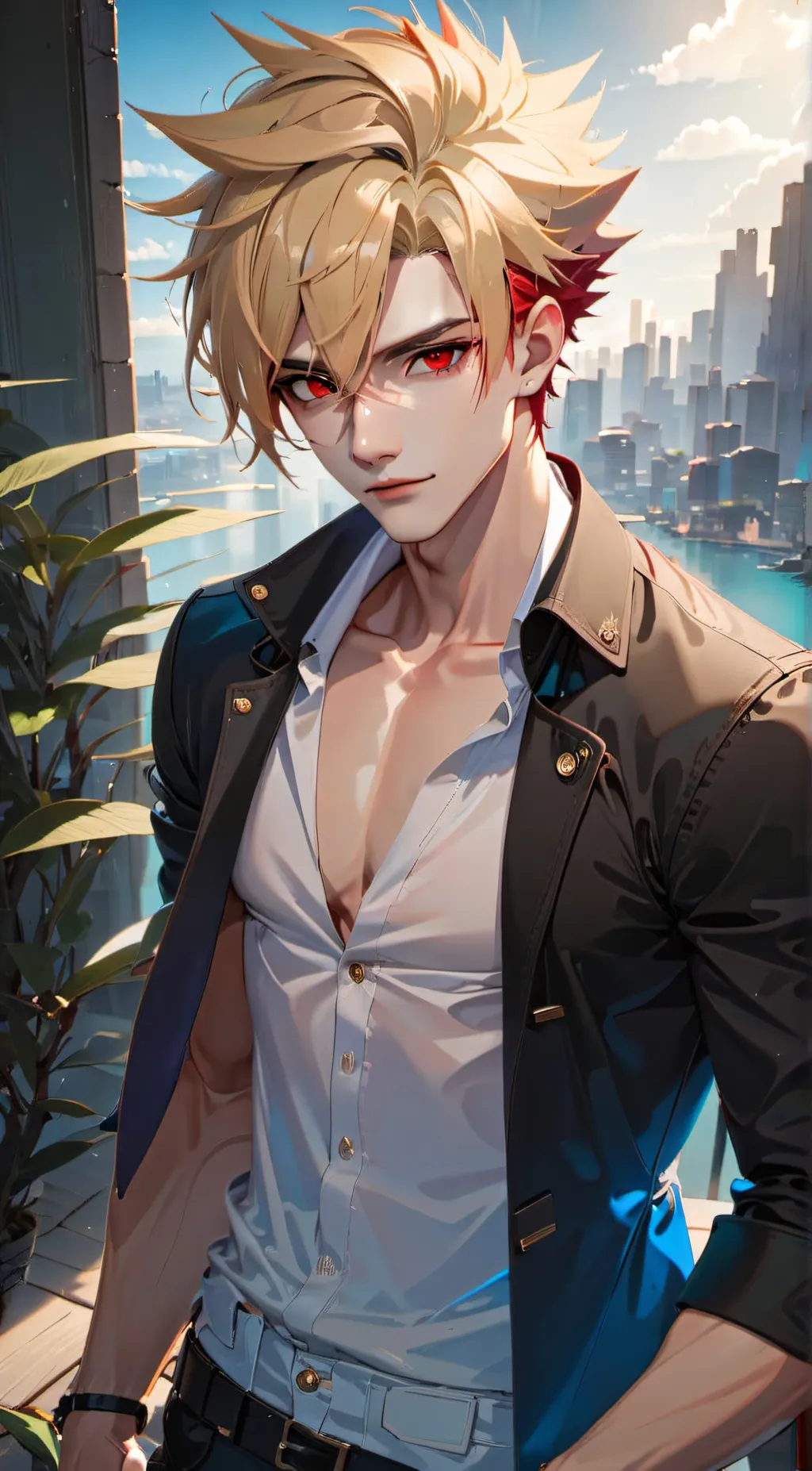 ai character: Bakugo Katsuki  background