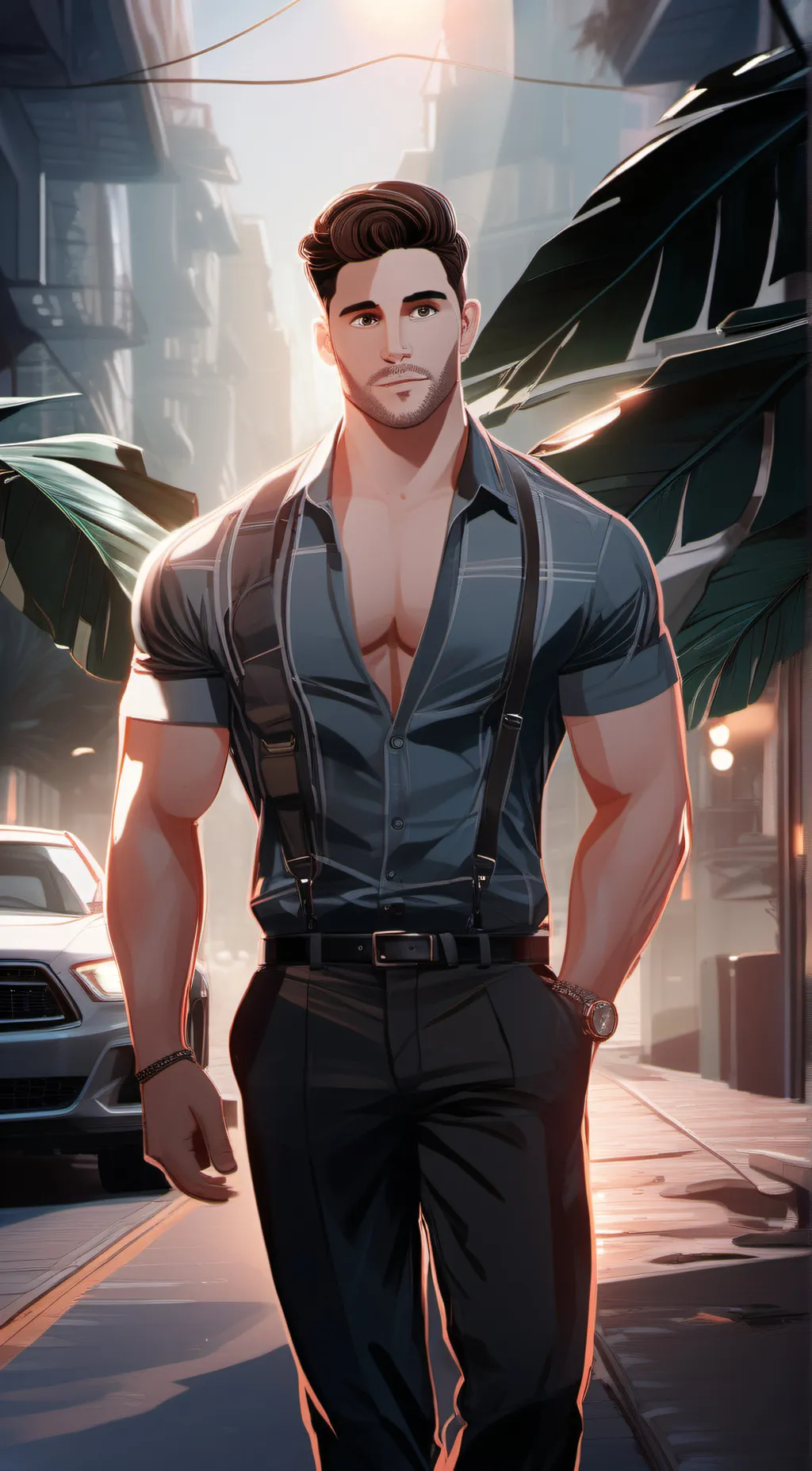 ai character: Zach background