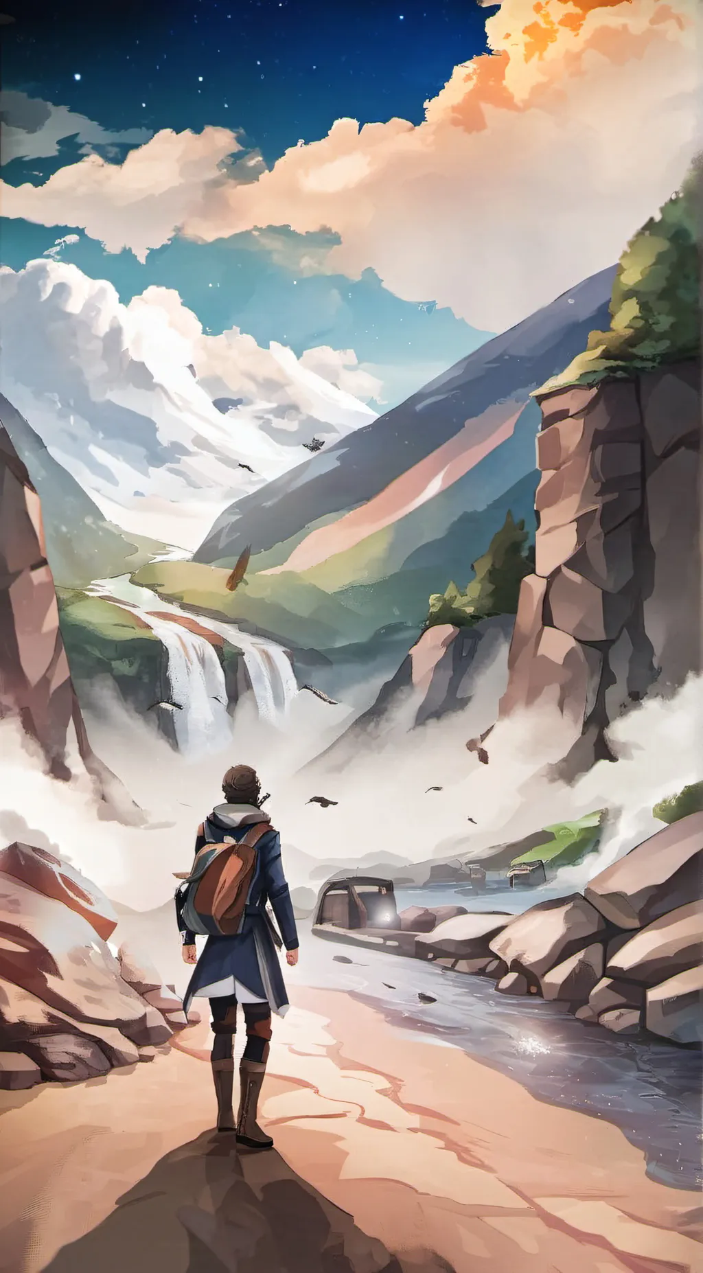 ai character: Rayen background