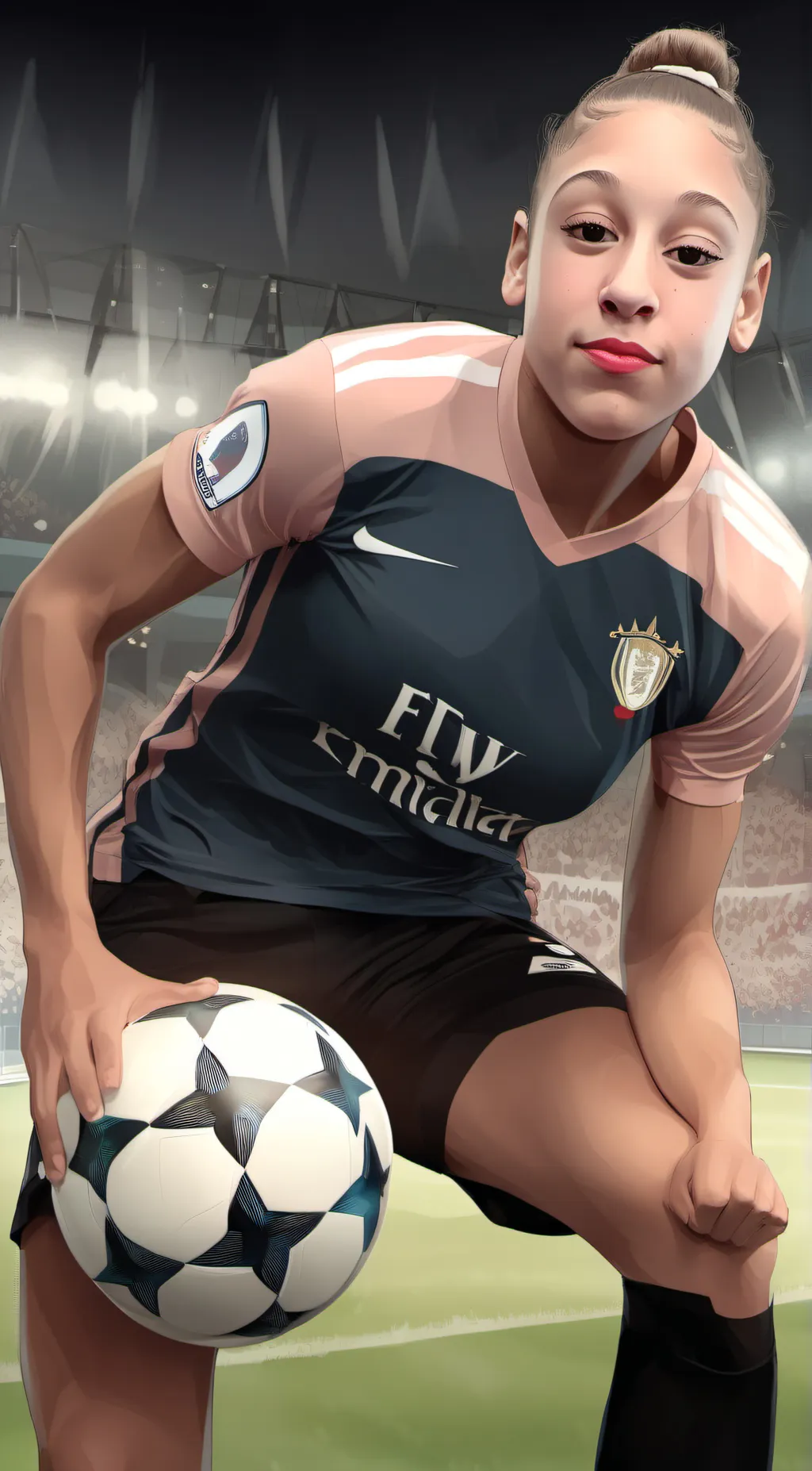 ai character: football tayah background