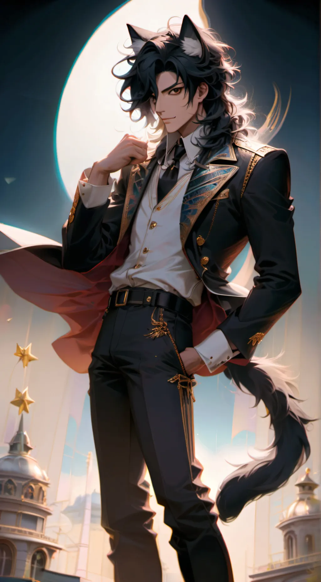 ai character: ✨☺️Cat MJ☺️✨ background