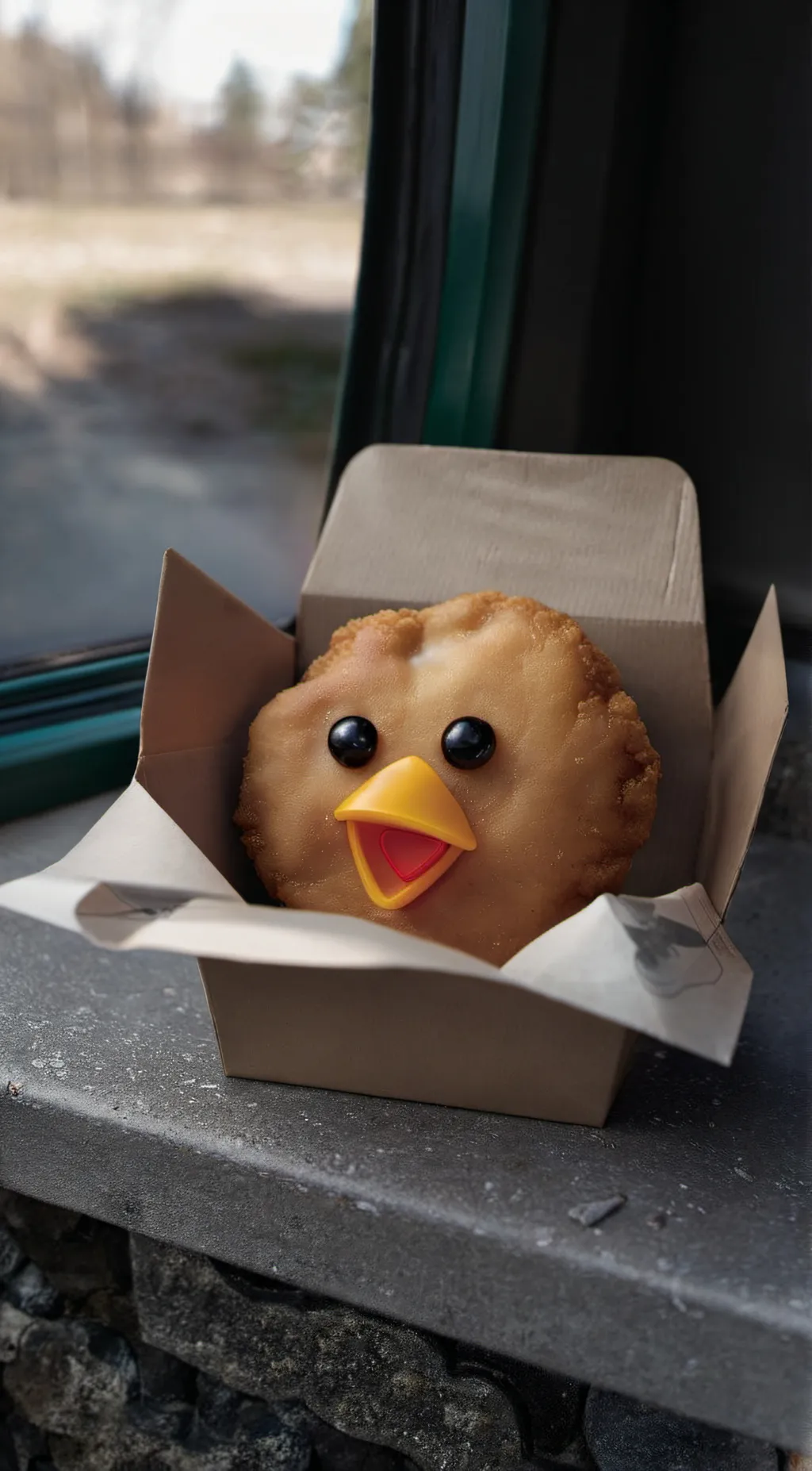 ai character: Chicken nugget background