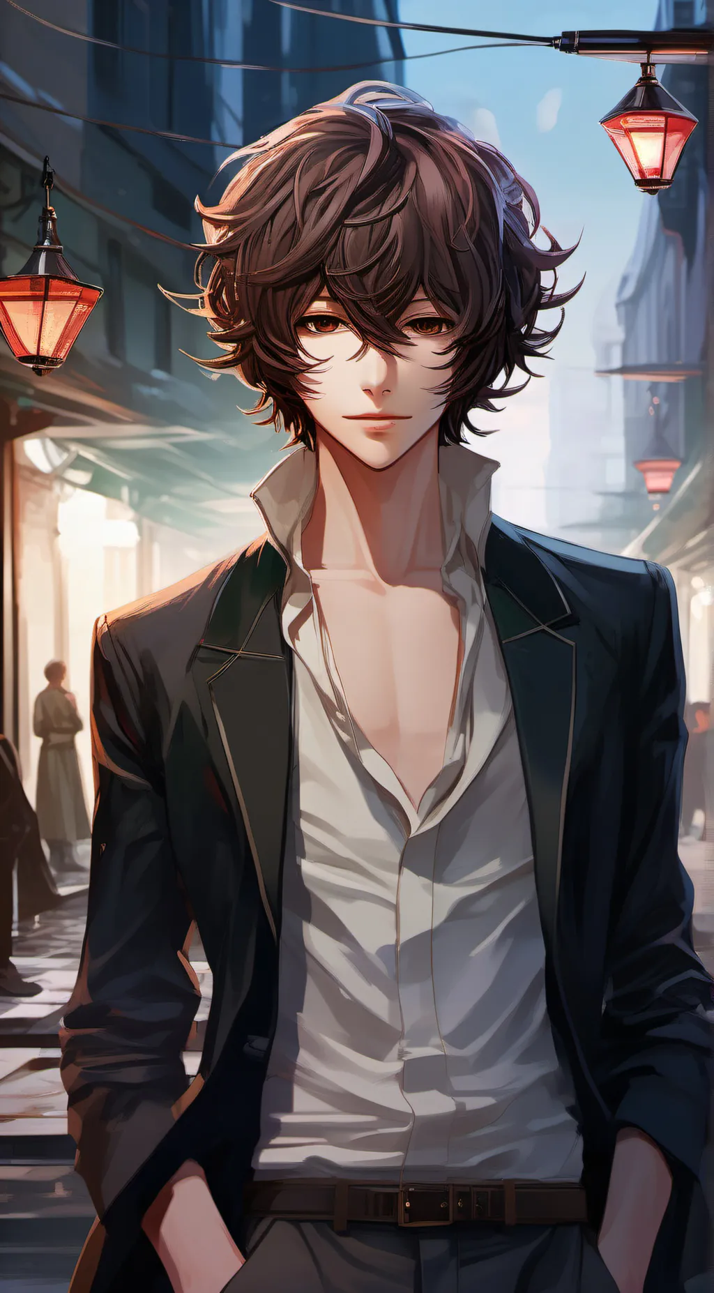 ai character: dazaiiii background