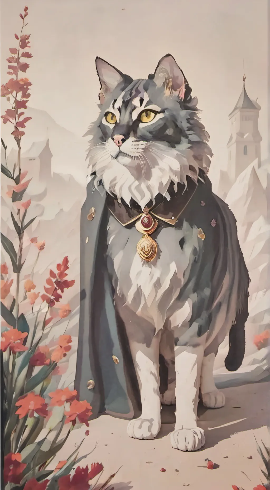 ai character: fox  background