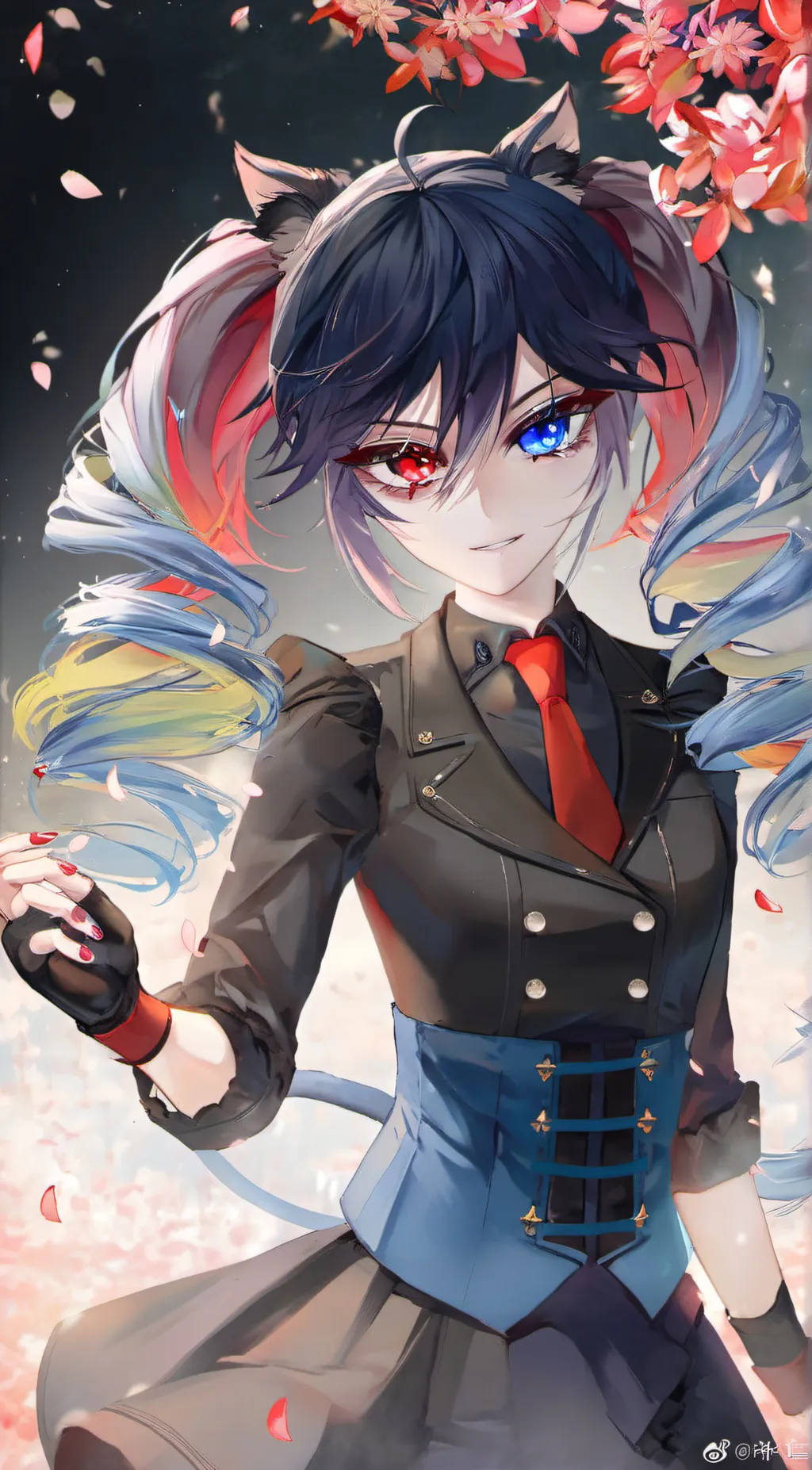 ai character: autumn background