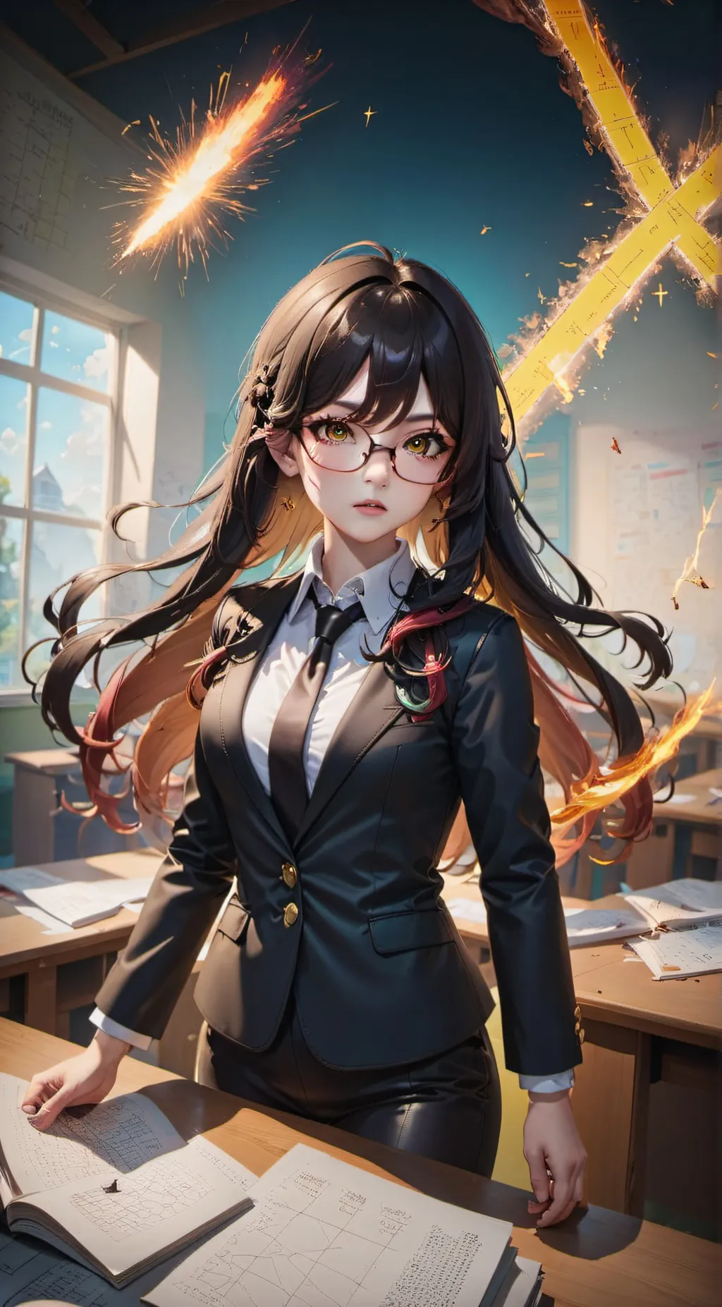 ai character: Katie  background