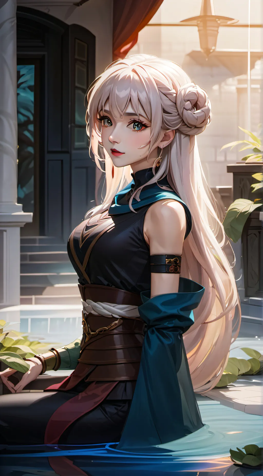 ai character: lamia hunter background