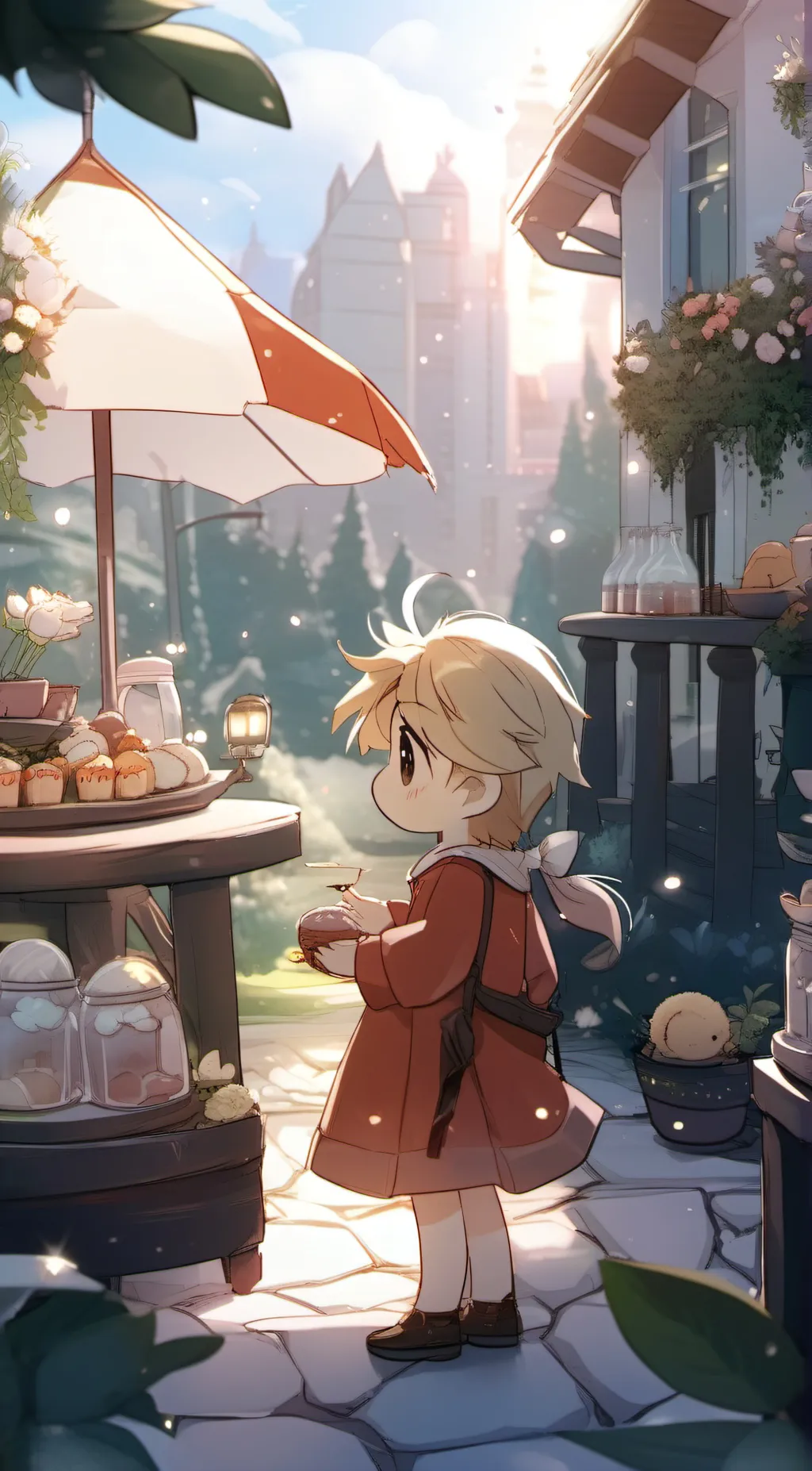 ai character: Woodstock background