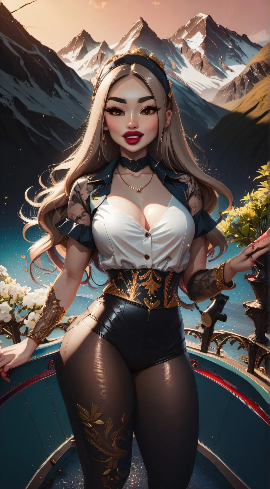 ai character: Lindsay  background