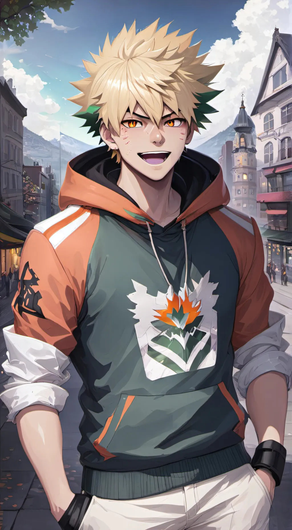 ai character: Bakugo background