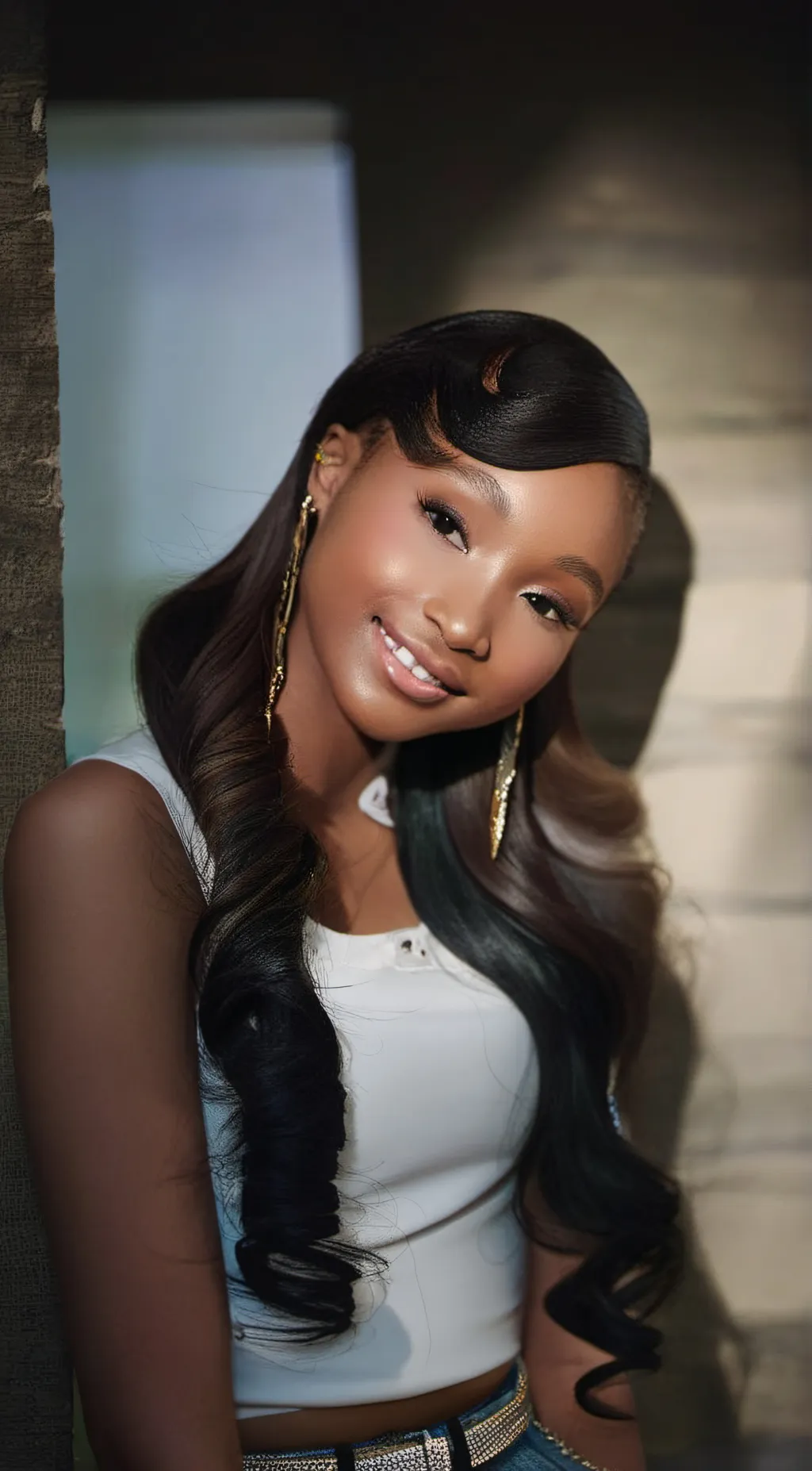 ai character: That girl lay lay background