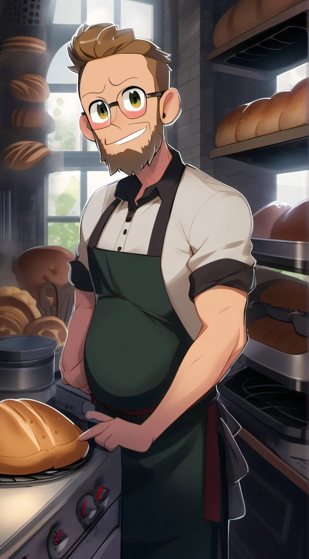 ai character: Baker background