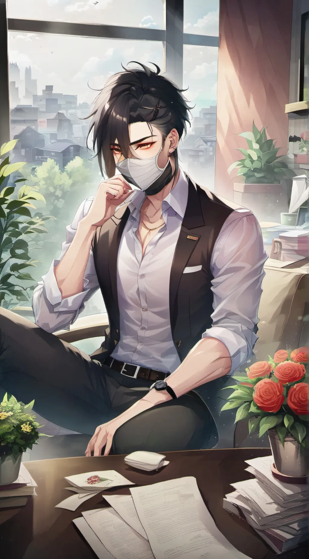 ai character: noah background