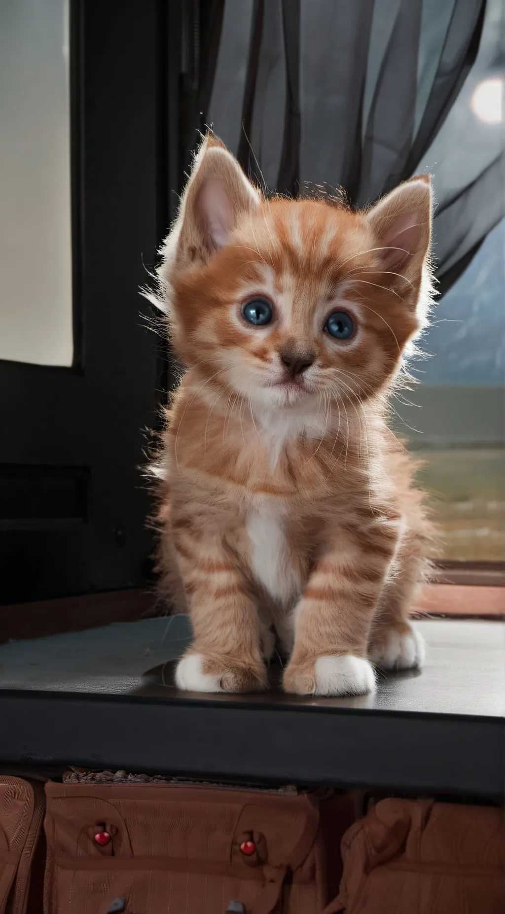 ai character: Cutest kitten background