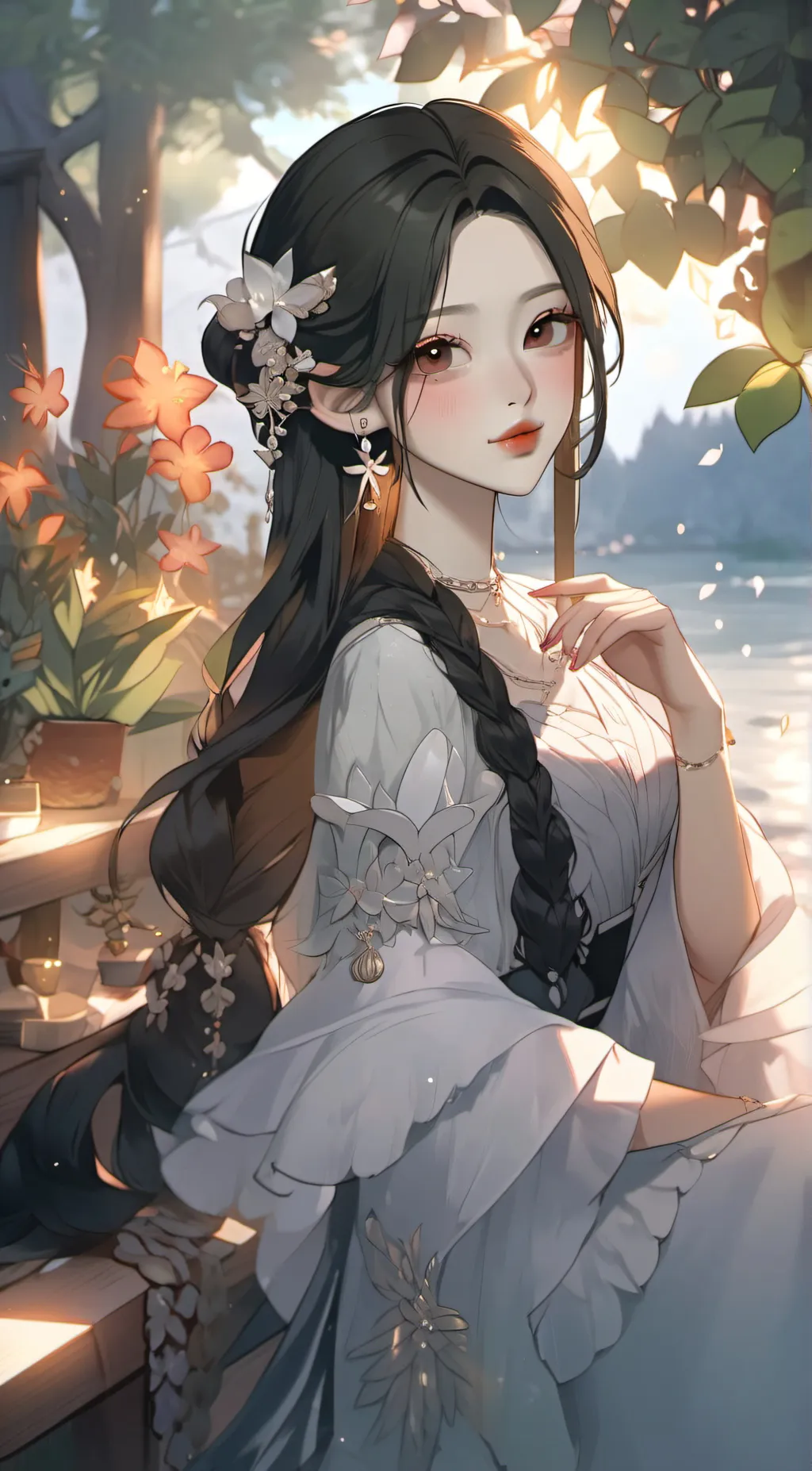 ai character: Lilly background