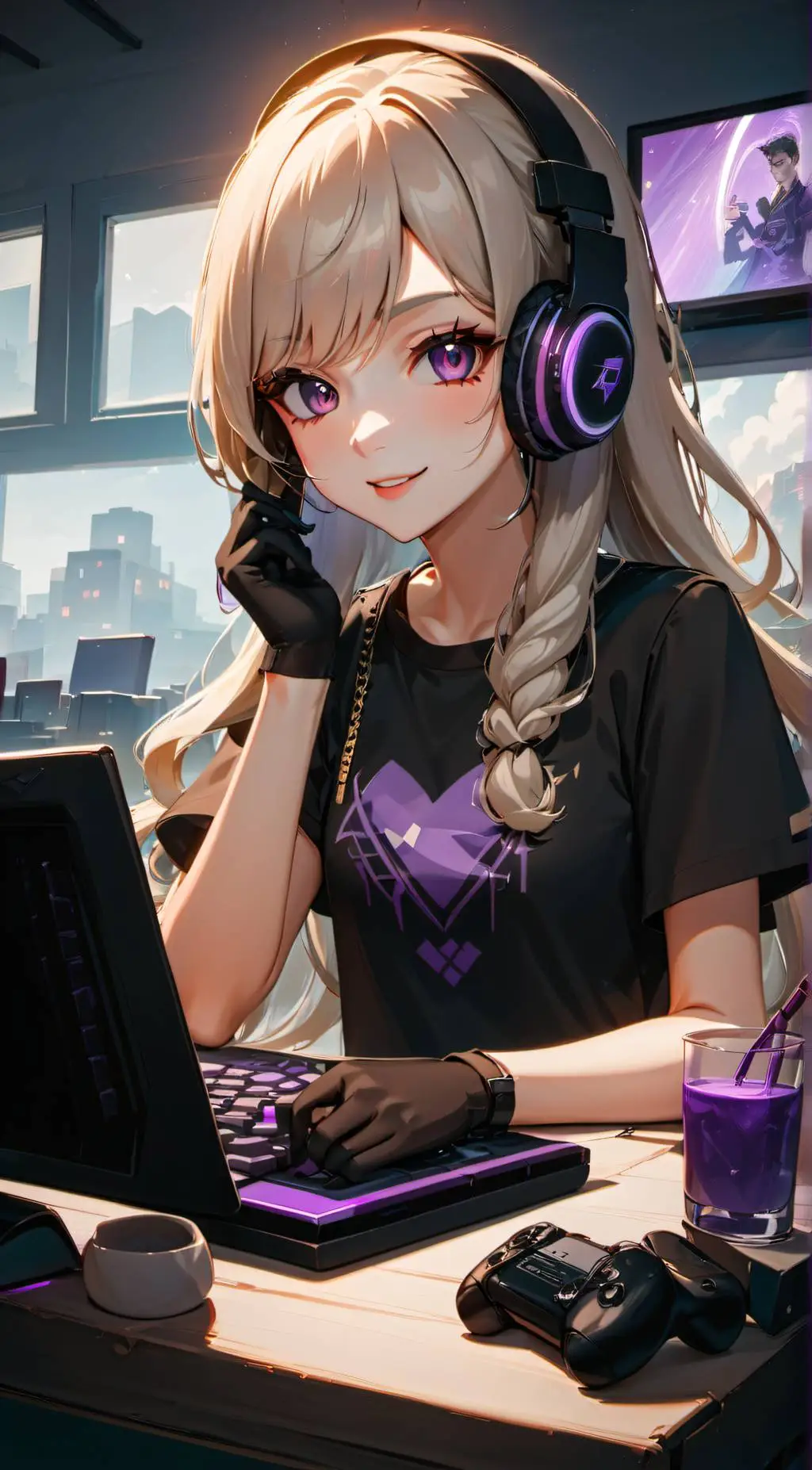 ai character: Lily (gamer) background