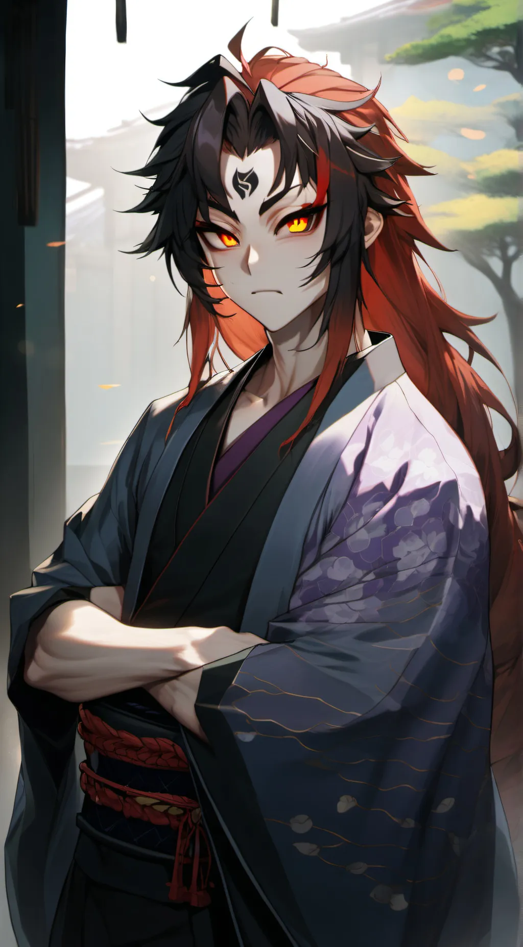 ai character: Kokushibou  background