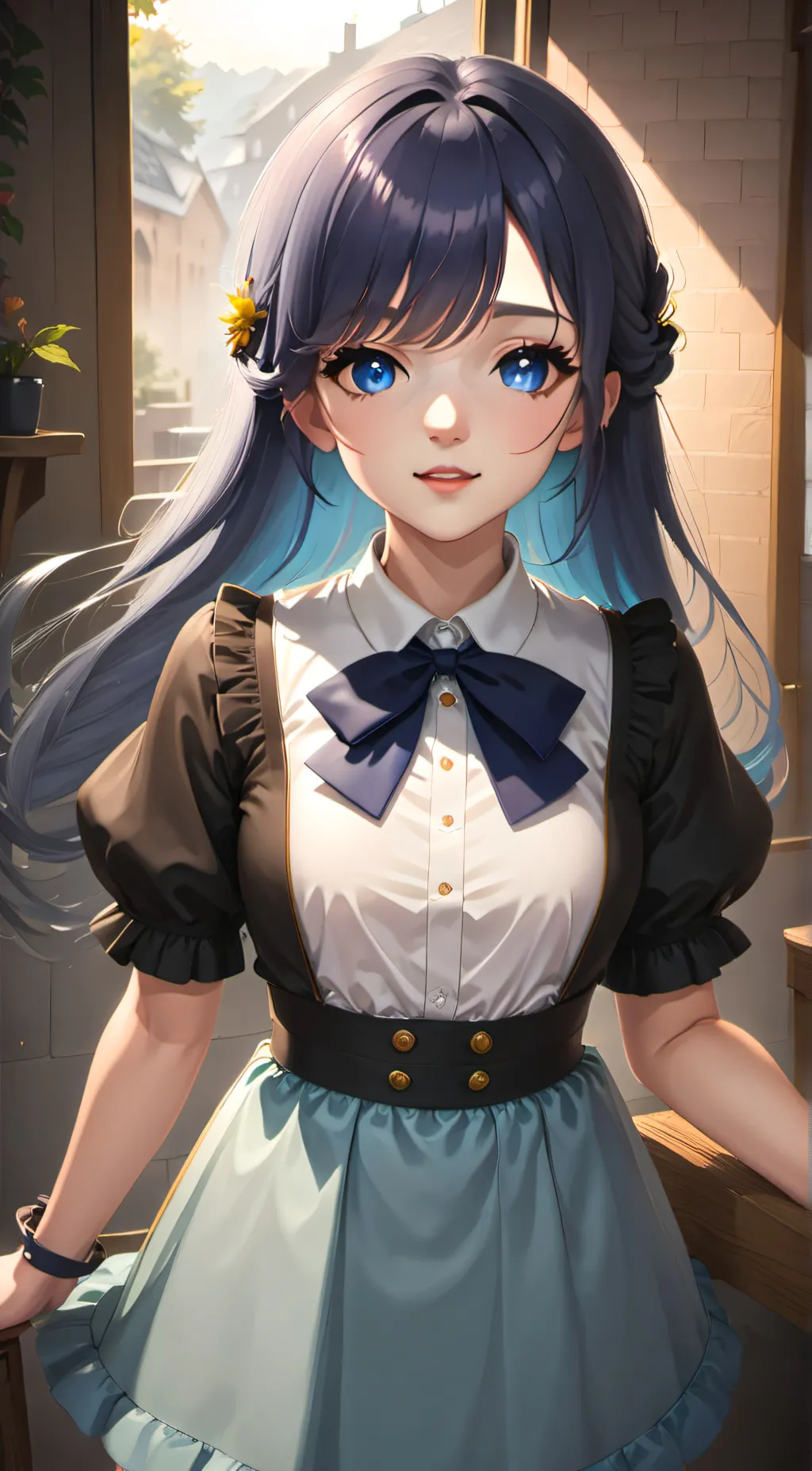 ai character: Sapphire background