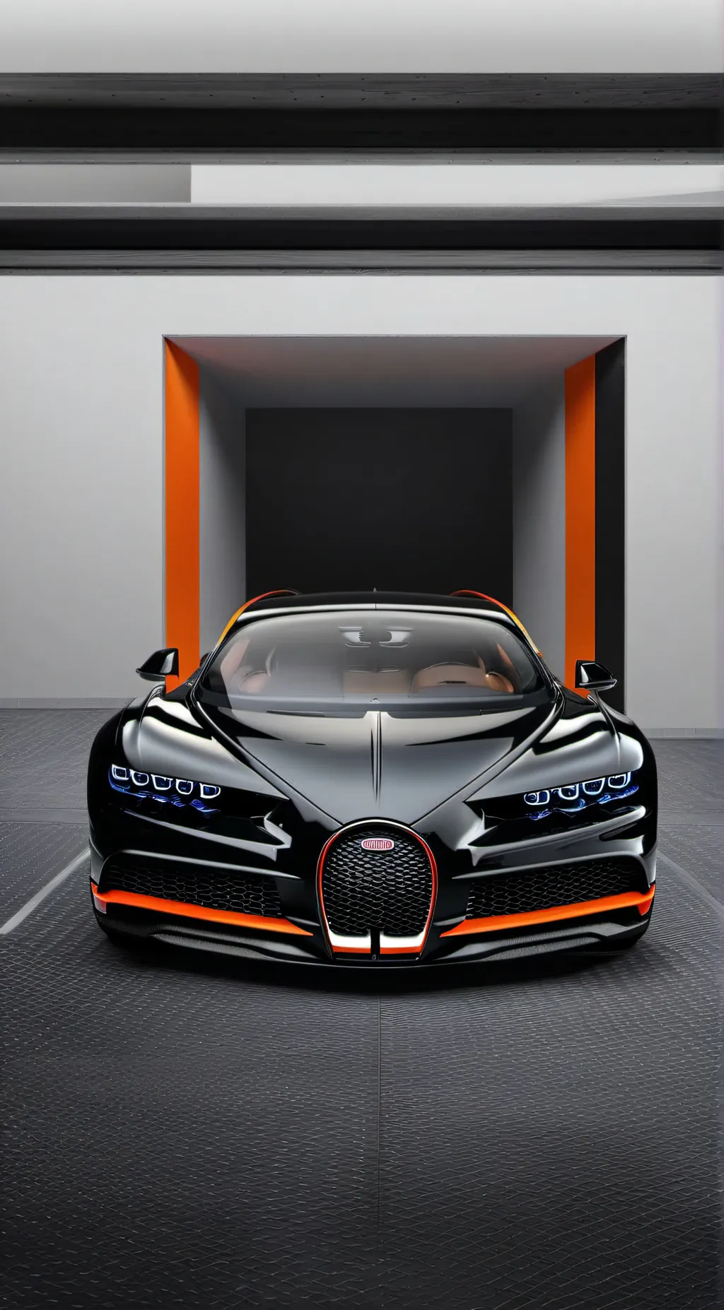 ai character: Bugatti chiron SS background