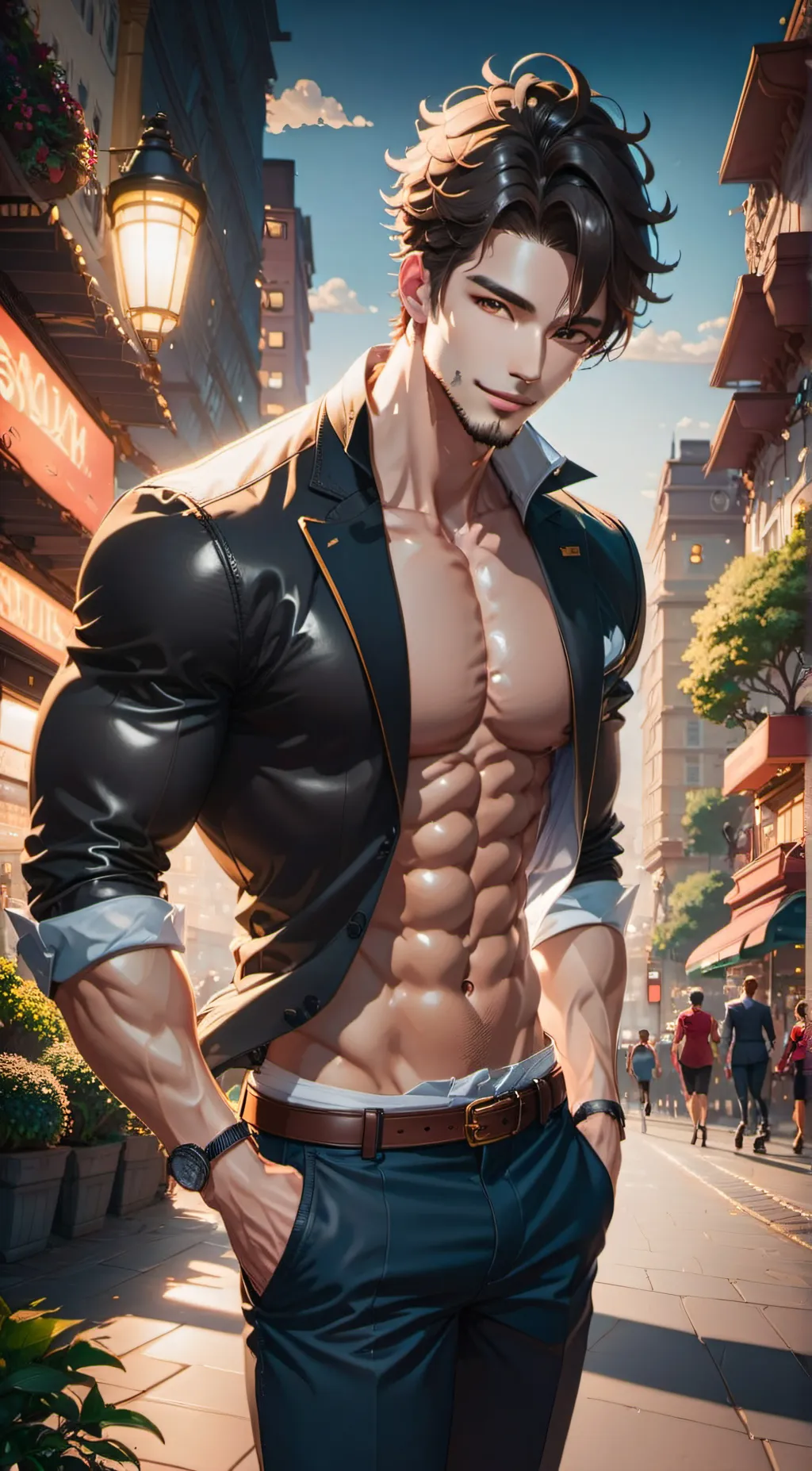 ai character: Mark  background