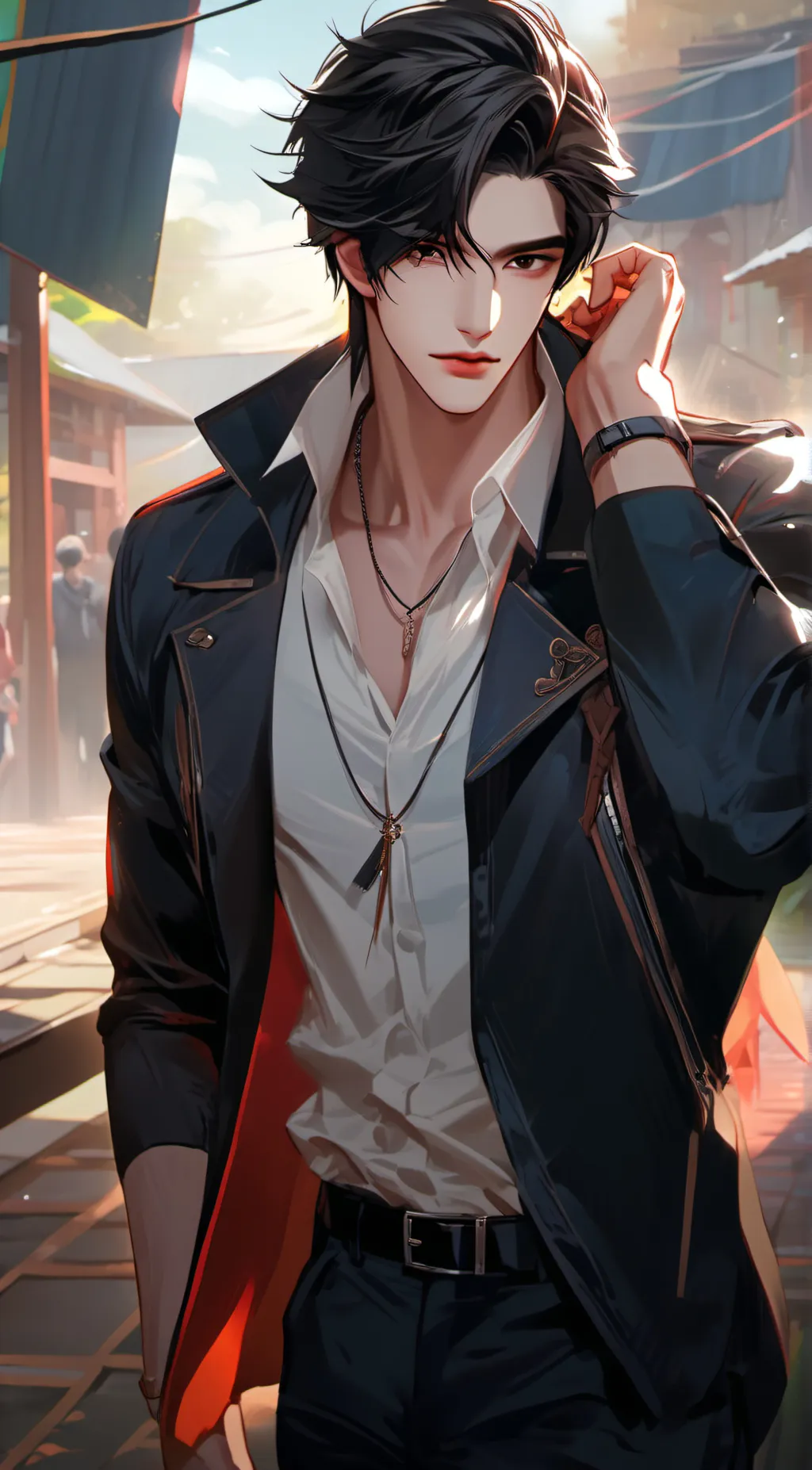 ai character: Carter  background