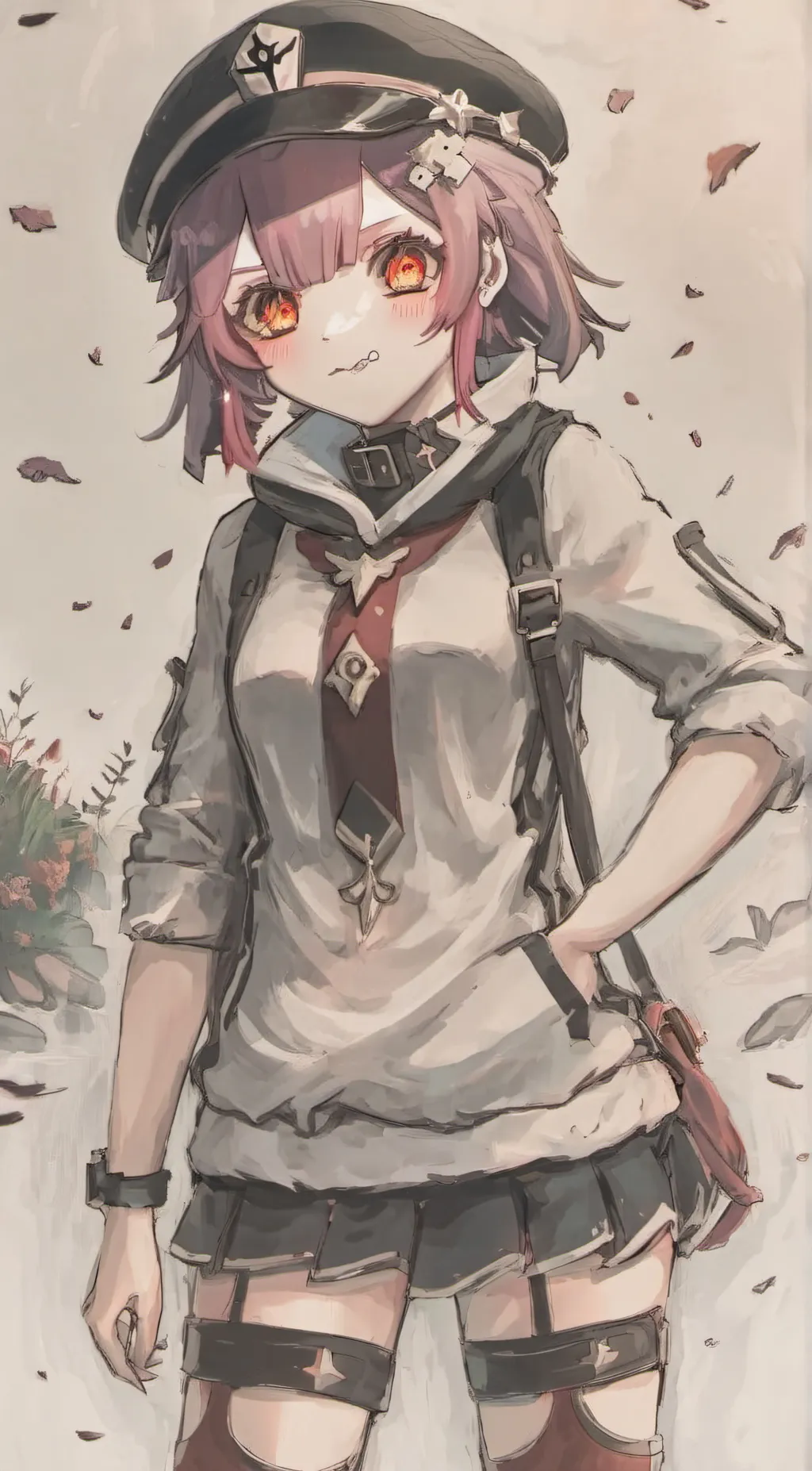 ai character: Haku-chan background