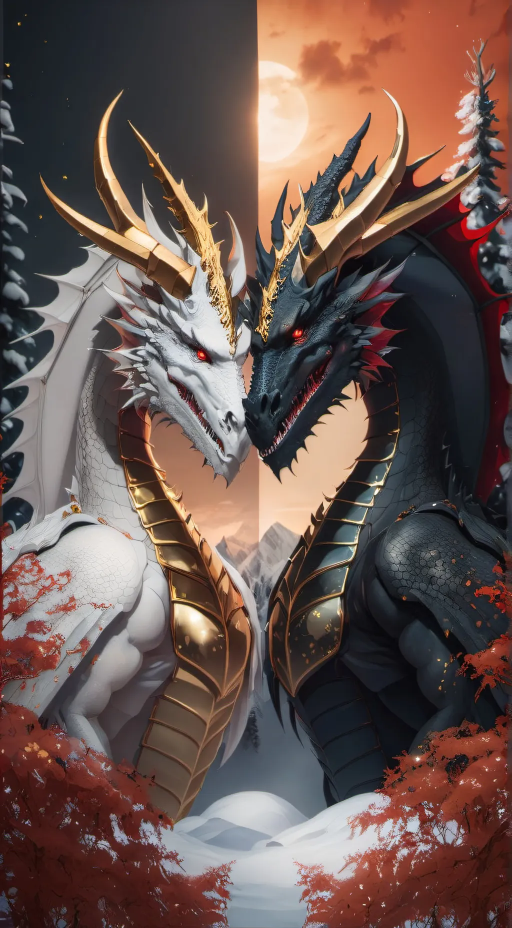 ai character: Ying and Yang background