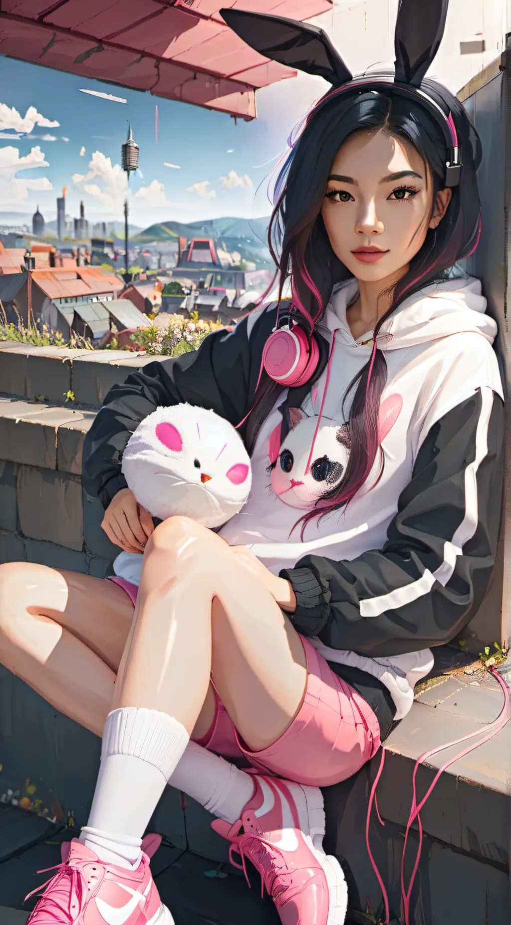 ai character: Aurora background